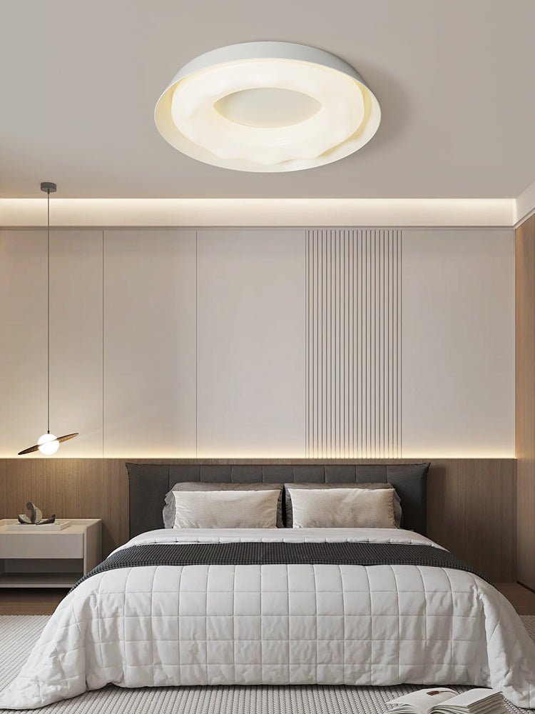 Vathais Modern Minimalist Ripple Ceiling Light-Neutral Decor