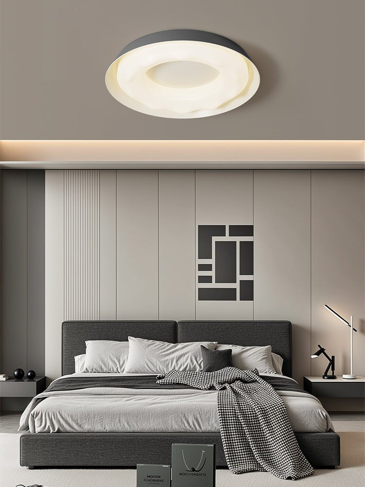 Vathais Modern Minimalist Ripple Ceiling Light-Neutral Decor