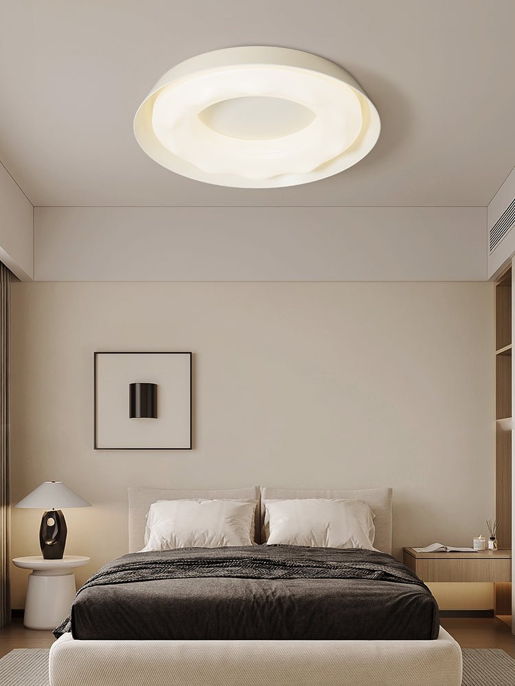 Vathais Modern Minimalist Ripple Ceiling Light-Neutral Decor