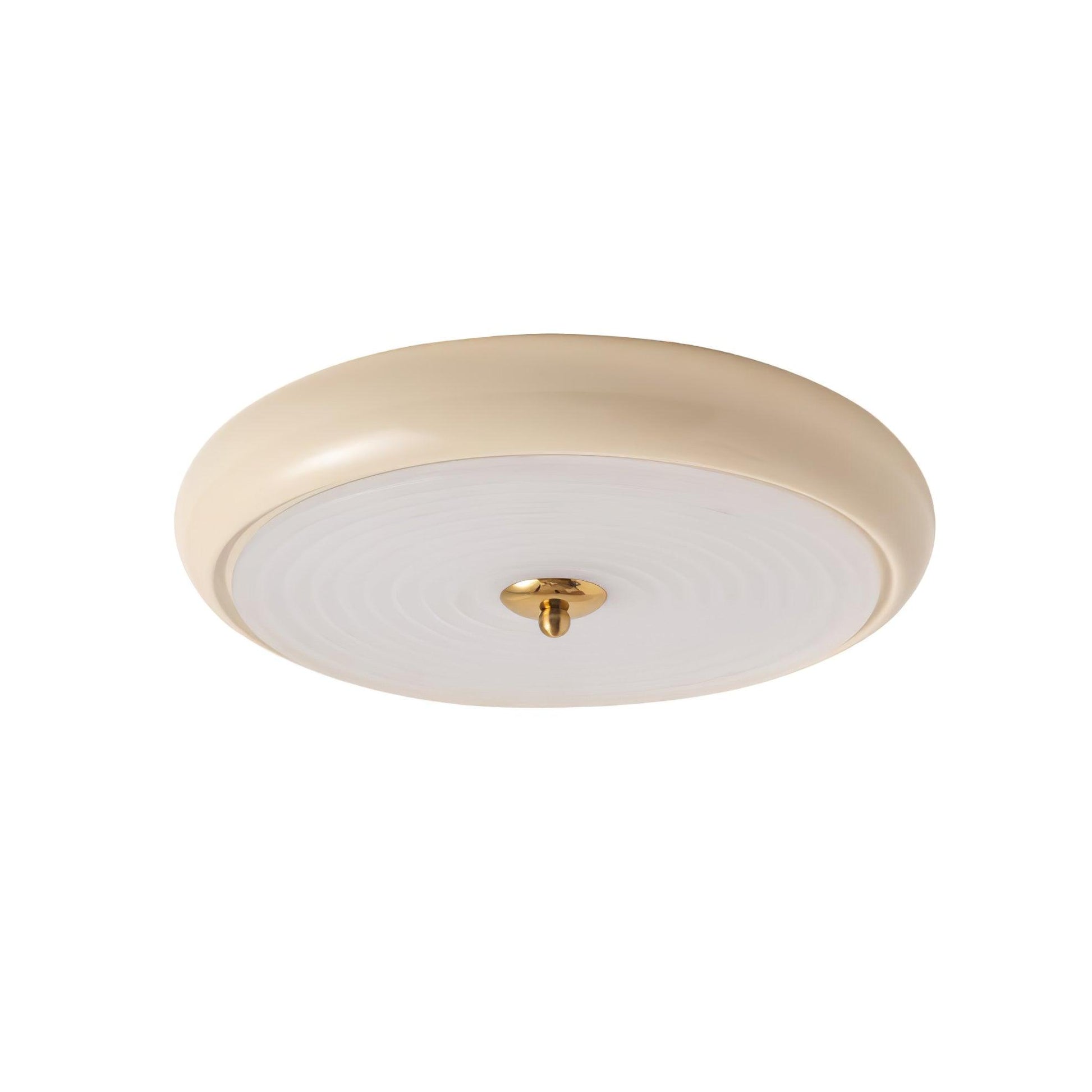 Utheara Modern Minimalist Ripple Cream Glass Ceiling Lamp-Neutral Decor