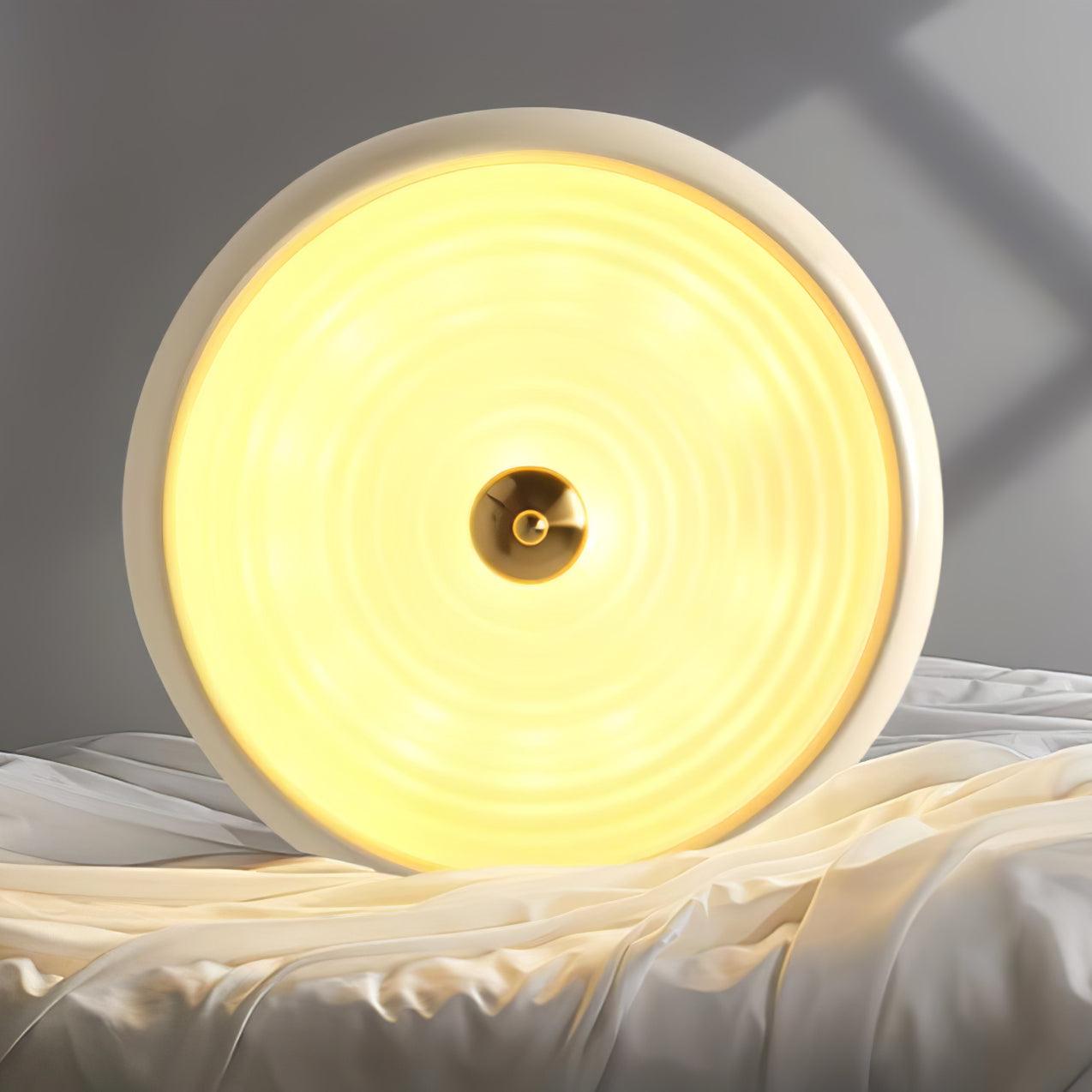 Utheara Modern Minimalist Ripple Cream Glass Ceiling Lamp-Neutral Decor