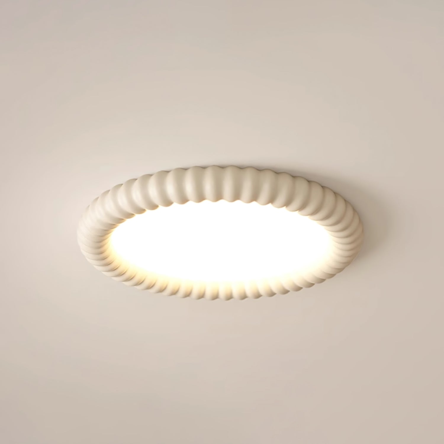 Ulire Nordic Art Ripple Resin Ceiling Light-Neutral Decor