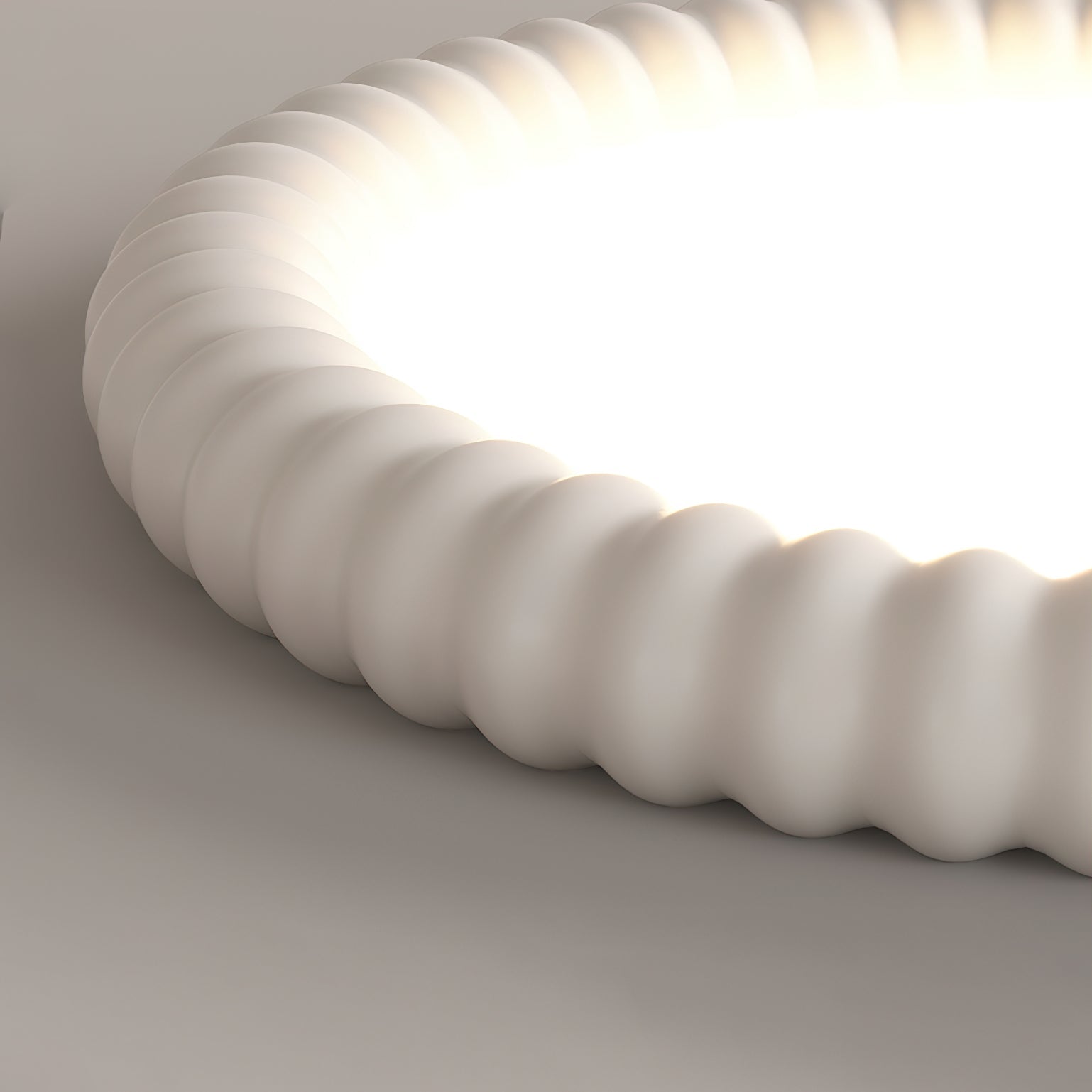 Ulire Nordic Art Ripple Resin Ceiling Light-Neutral Decor