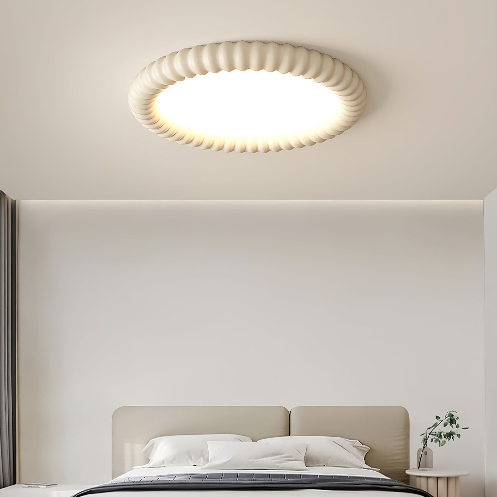 Ulire Nordic Art Ripple Resin Ceiling Light-Neutral Decor