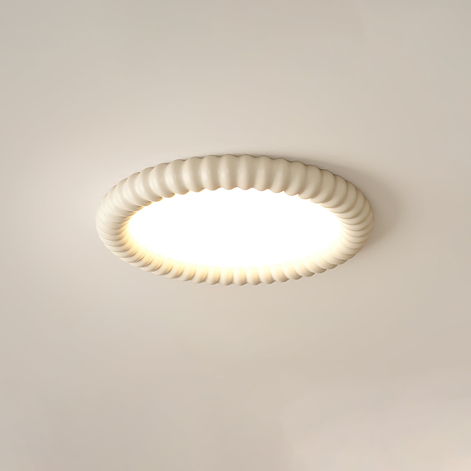 Ulire Nordic Art Ripple Resin Ceiling Light-Neutral Decor
