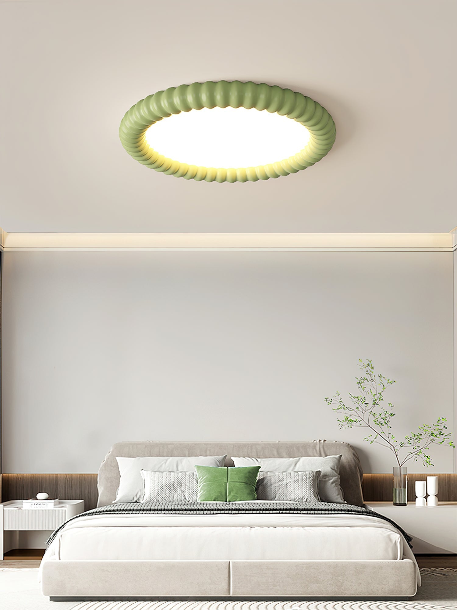 Ulire Nordic Art Ripple Resin Ceiling Light-Neutral Decor