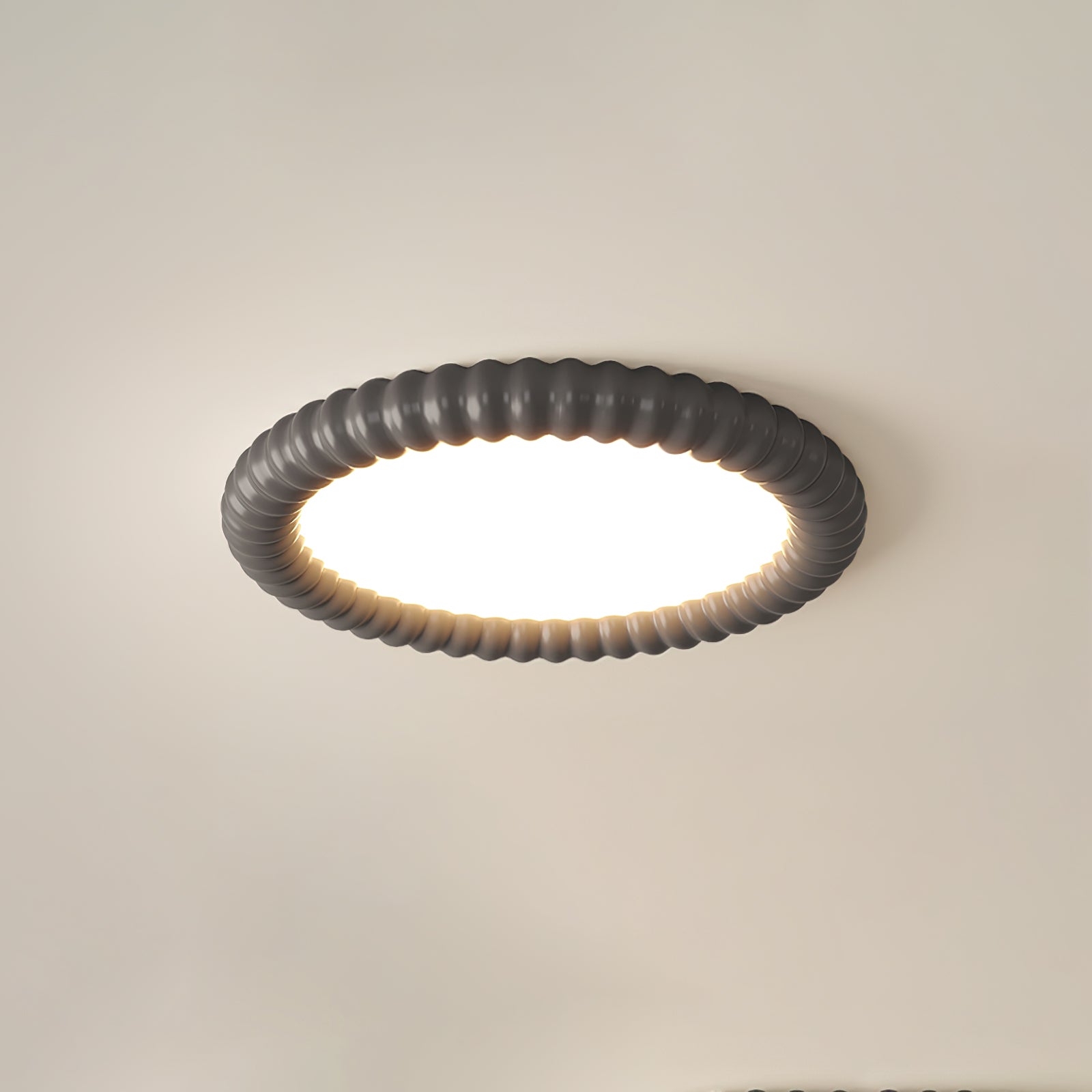 Ulire Nordic Art Ripple Resin Ceiling Light-Neutral Decor