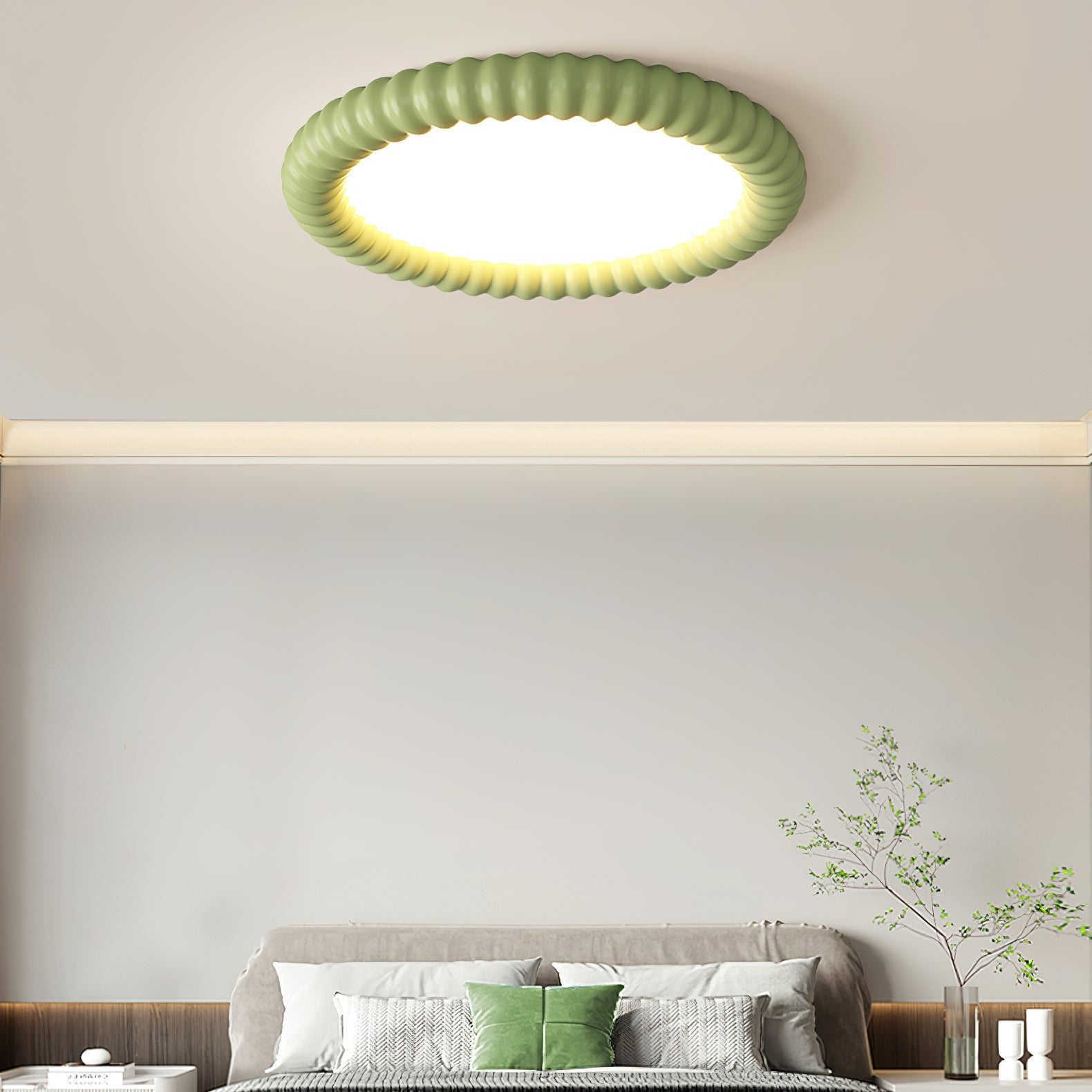 Ulire Nordic Art Ripple Resin Ceiling Light-Neutral Decor