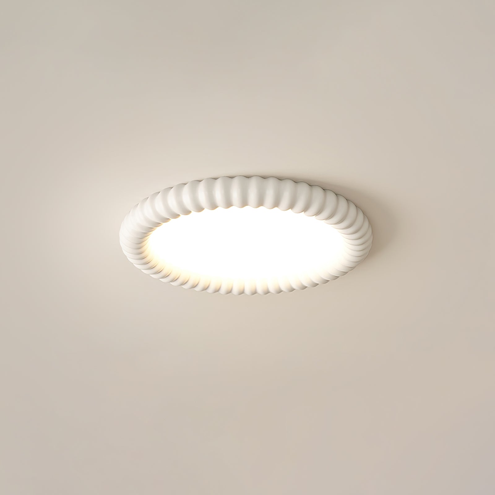 Ulire Nordic Art Ripple Resin Ceiling Light-Neutral Decor