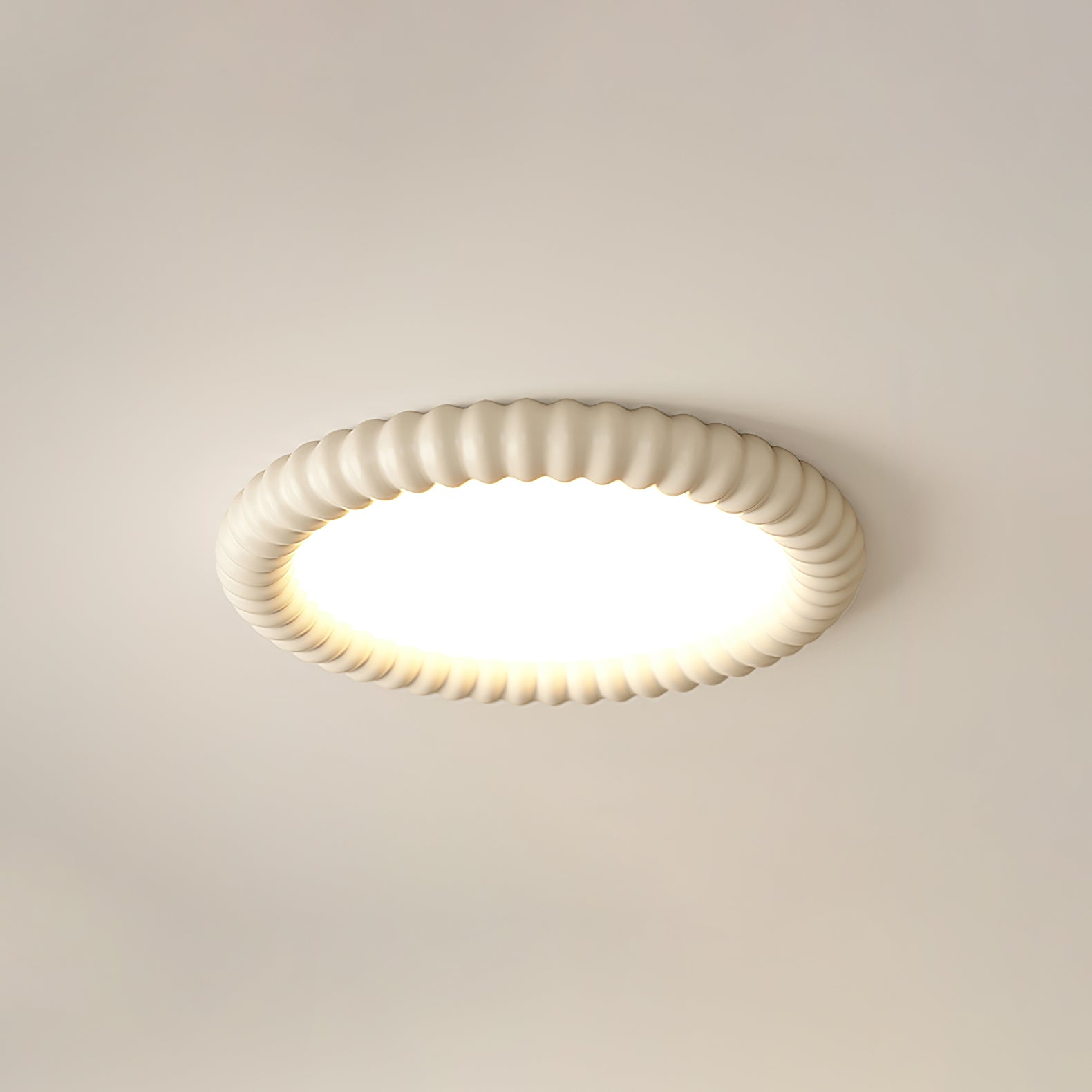 Ulire Nordic Art Ripple Resin Ceiling Light-Neutral Decor