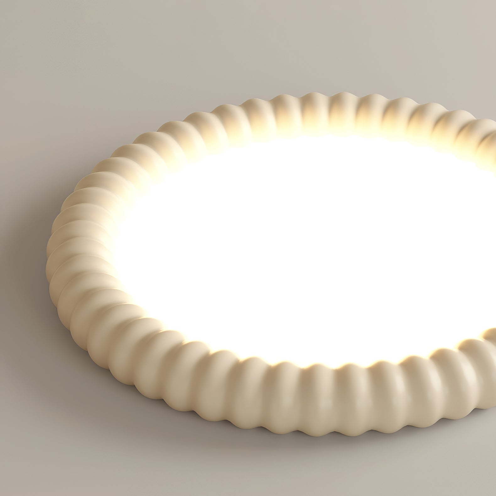 Ulire Nordic Art Ripple Resin Ceiling Light-Neutral Decor