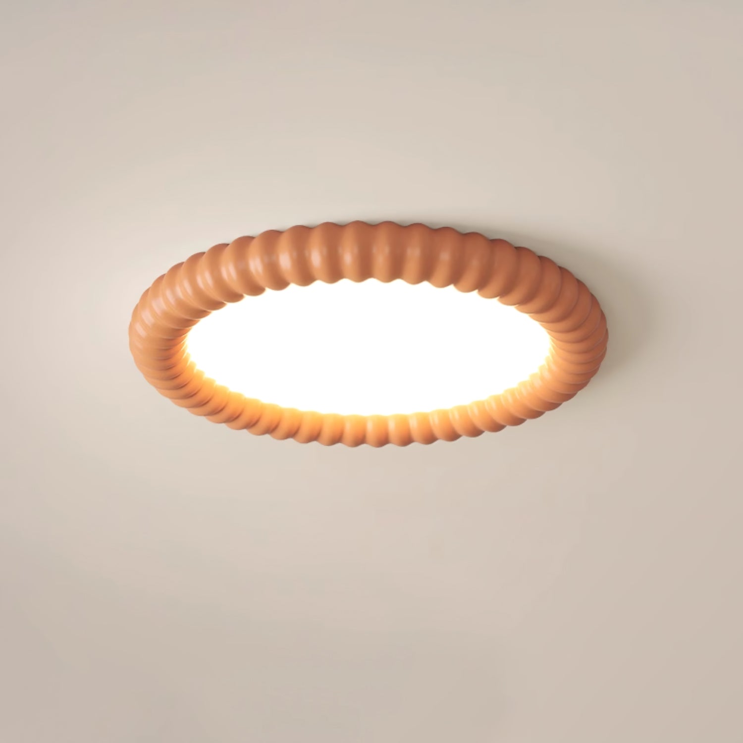 Ulire Nordic Art Ripple Resin Ceiling Light-Neutral Decor