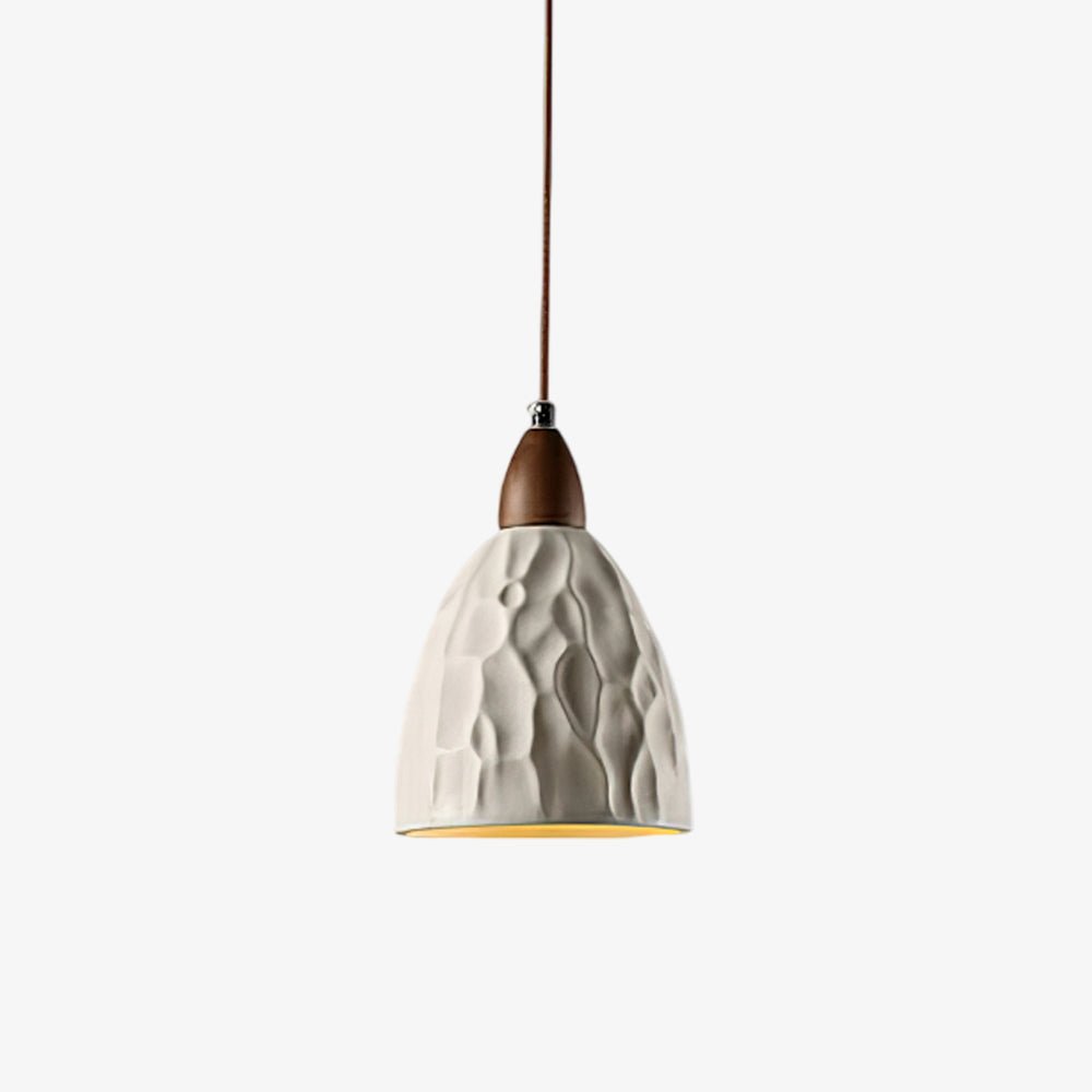 Osilora Premium Nordic Art Ripple Wood Pendant Light-Neutral Decor