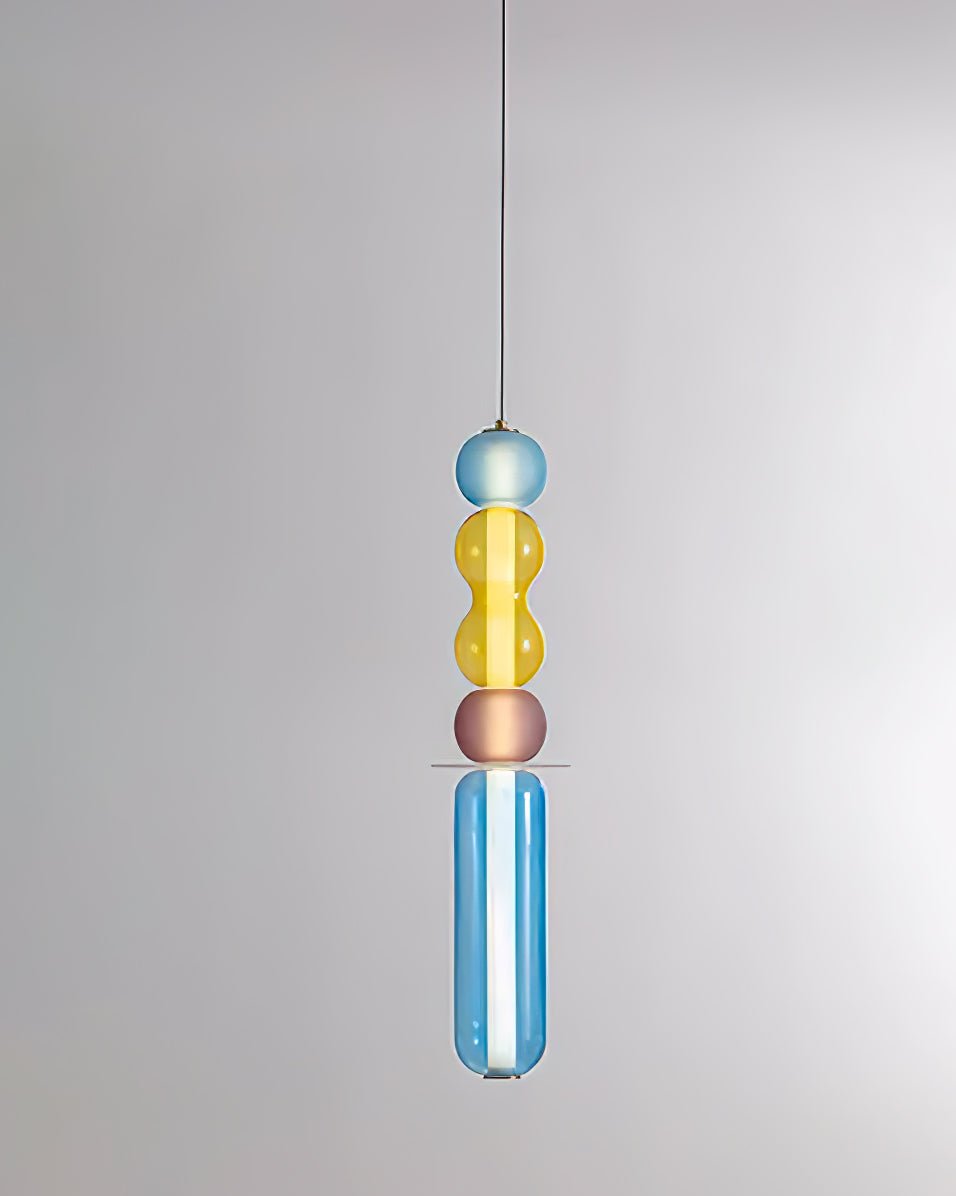 Lustra Pendant Lamp Colored Glass Modern-Neutral Decor