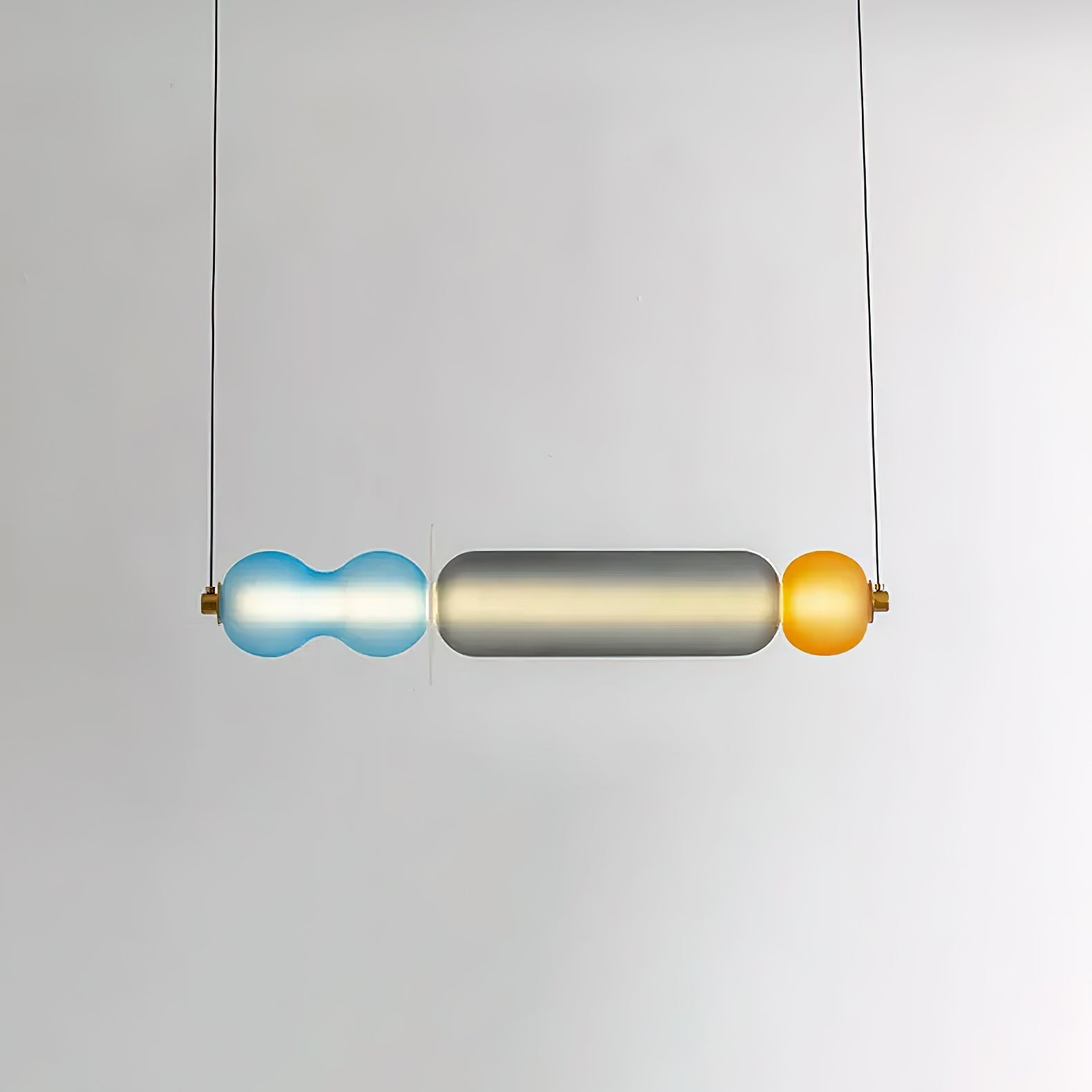 Lustra Pendant Lamp Colored Glass Modern-Neutral Decor