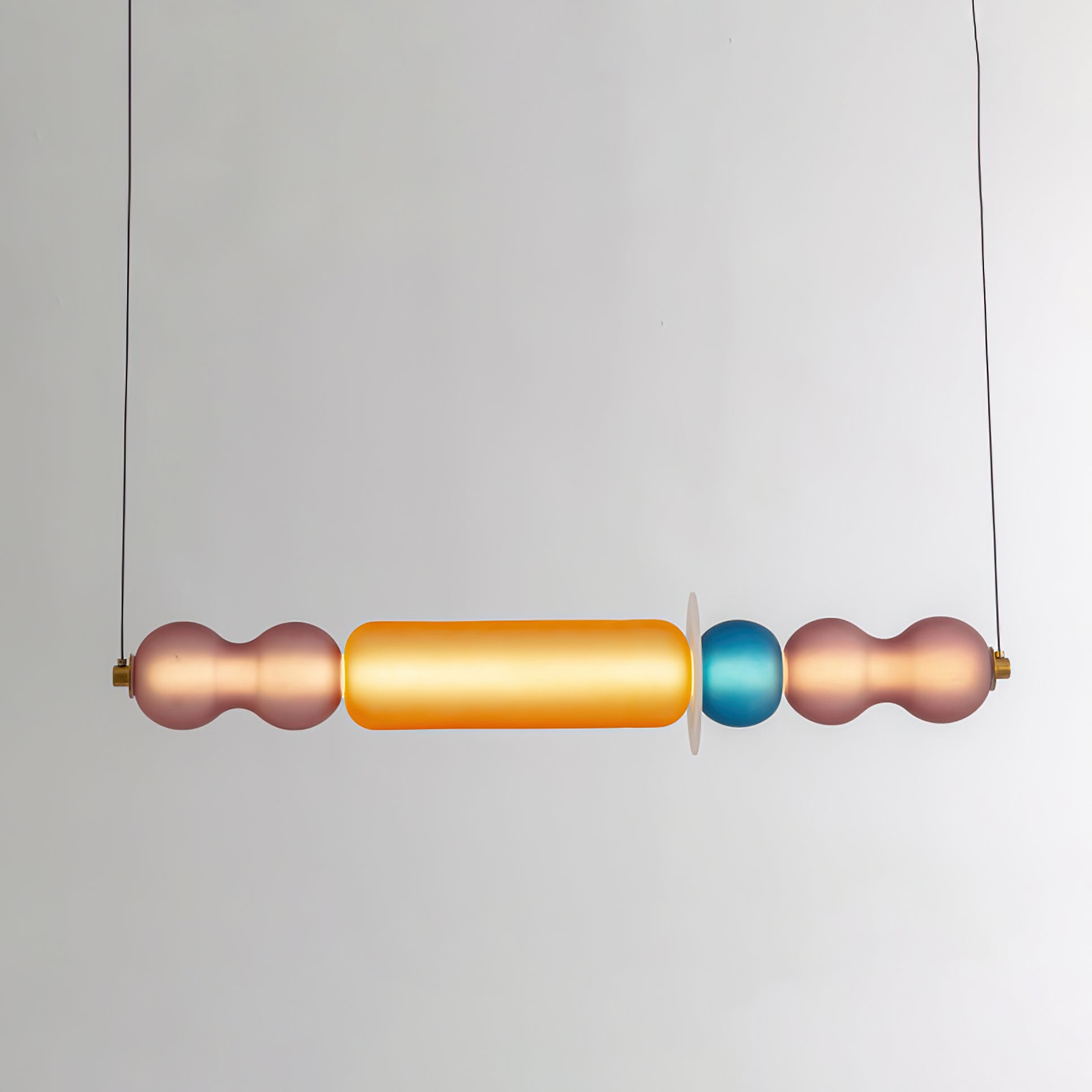 Lustra Pendant Lamp Colored Glass Modern-Neutral Decor