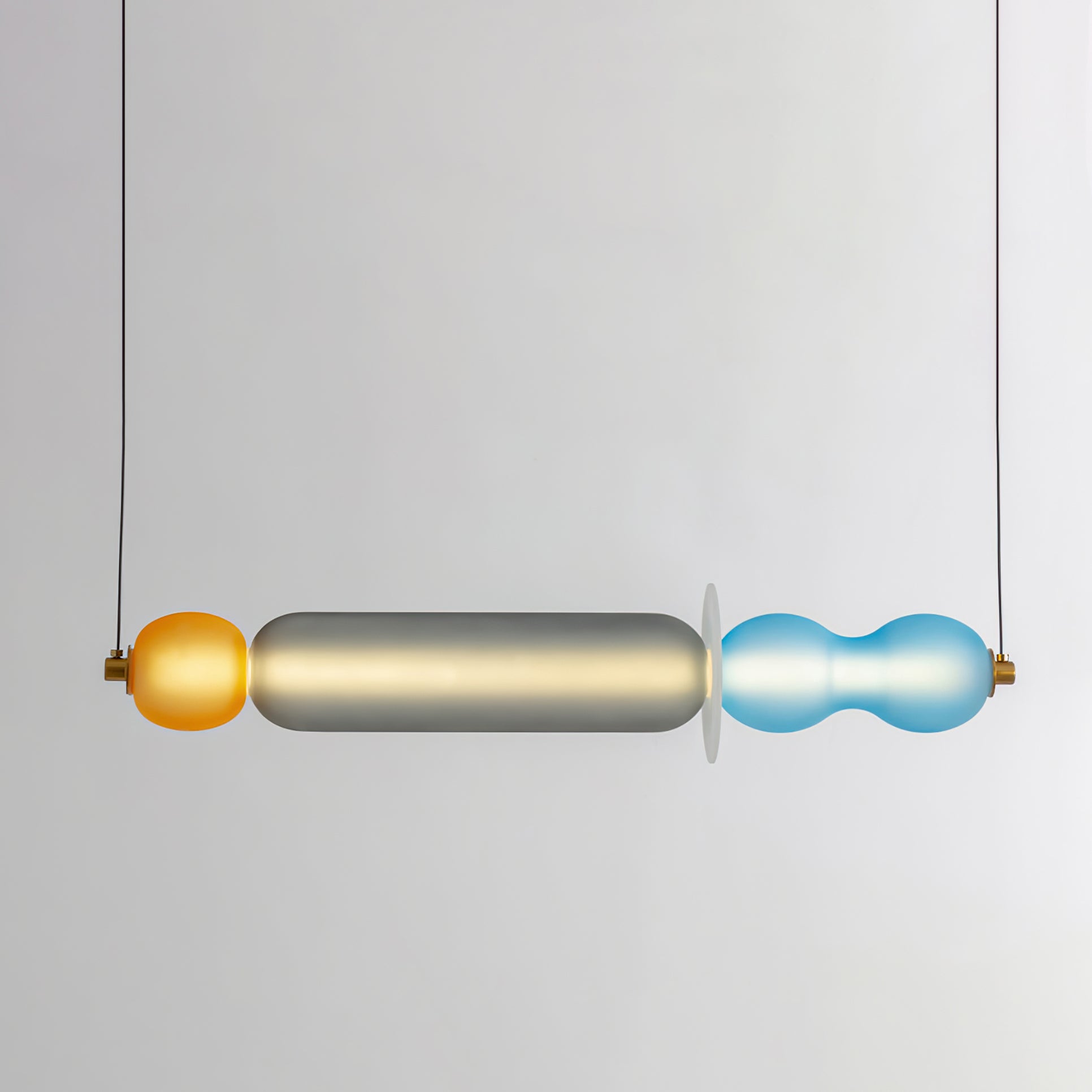 Lustra Pendant Lamp Colored Glass Modern-Neutral Decor