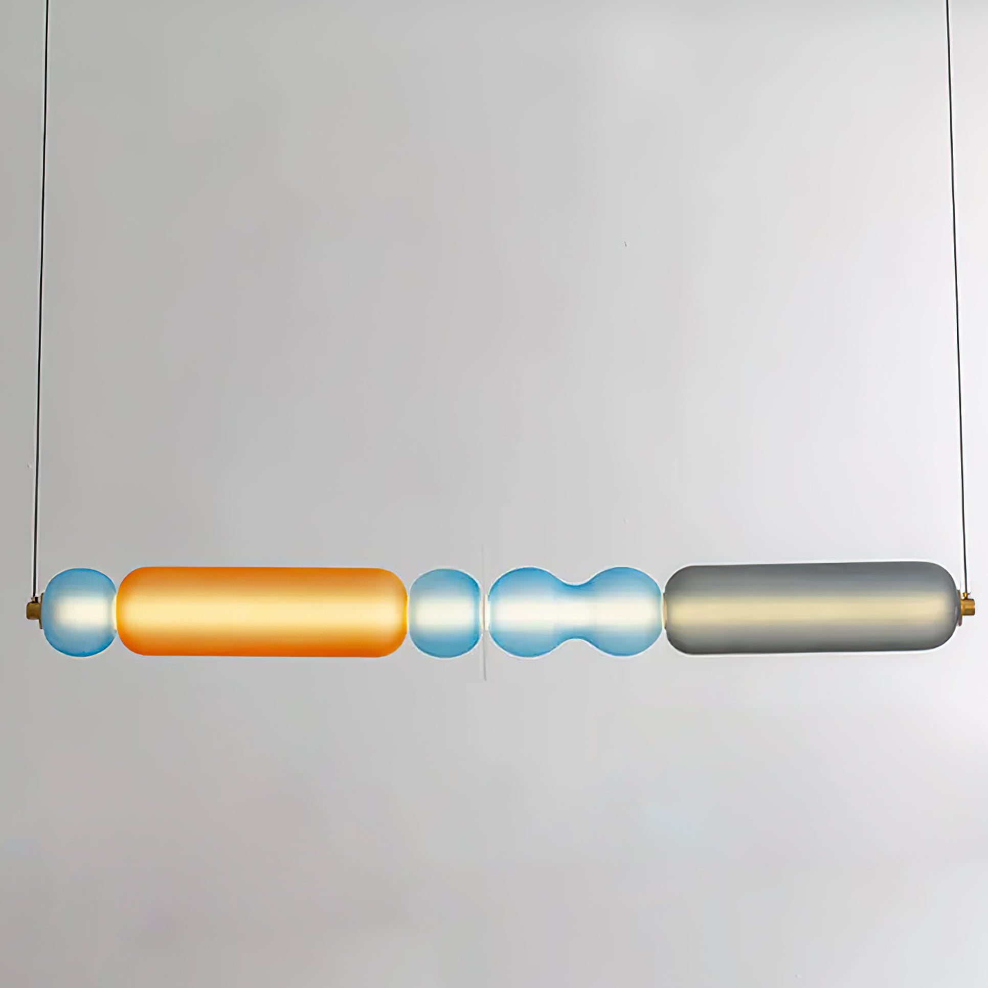 Lustra Pendant Lamp Colored Glass Modern-Neutral Decor