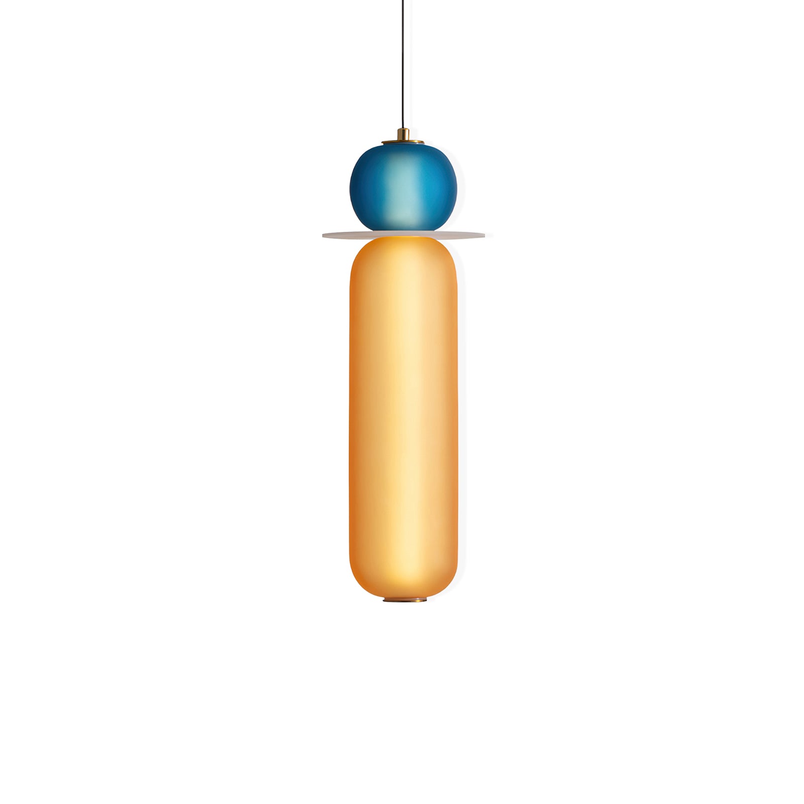 Lustra Pendant Lamp Colored Glass Modern-Neutral Decor