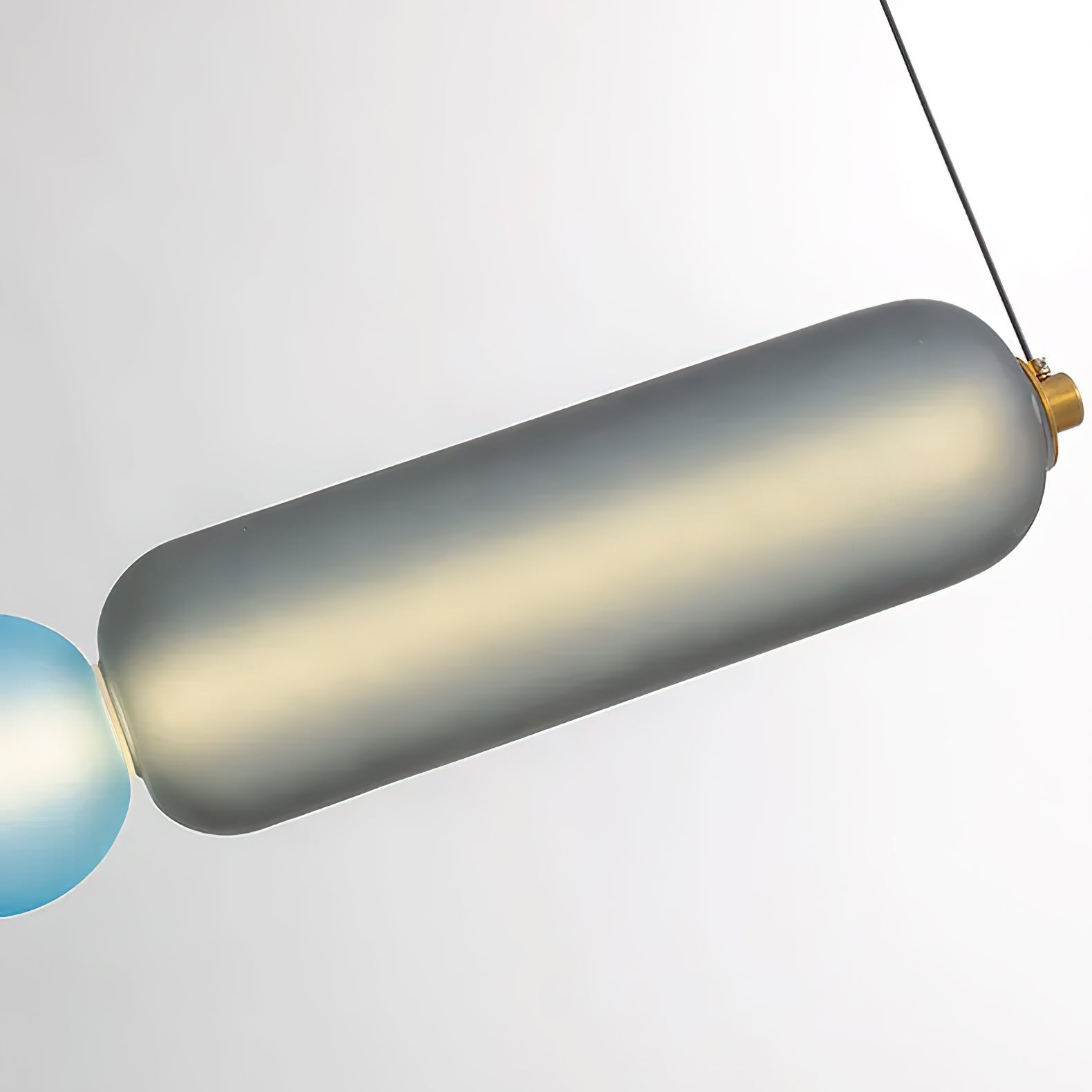 Lustra Pendant Lamp Colored Glass Modern-Neutral Decor