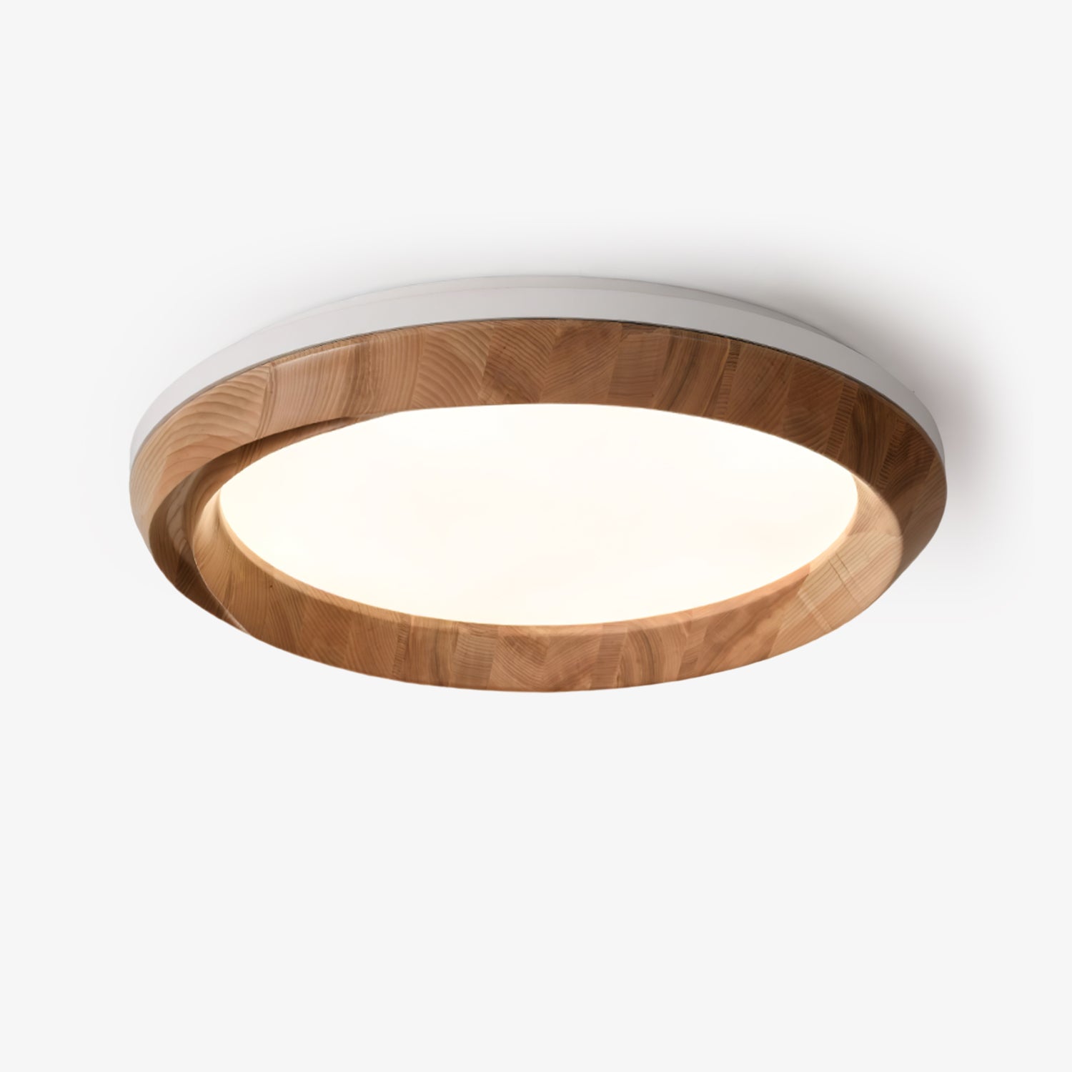 Aurdoreth Modern Minimalist Ripple Wood Ceiling Light-Neutral Decor
