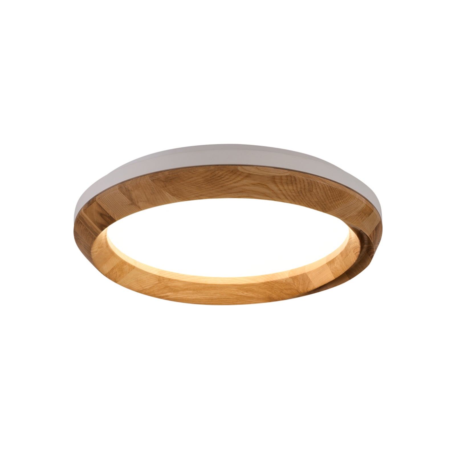 Aurdoreth Modern Minimalist Ripple Wood Ceiling Light-Neutral Decor