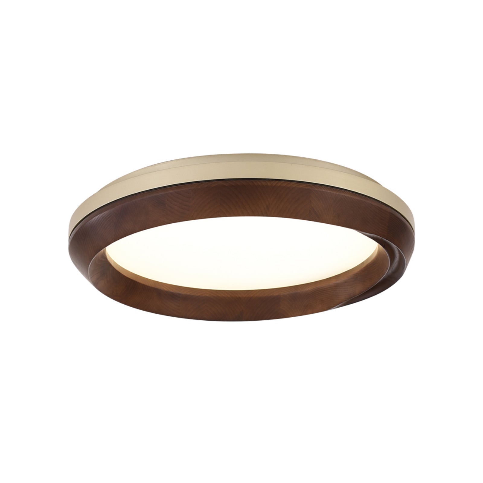 Aurdoreth Modern Minimalist Ripple Wood Ceiling Light-Neutral Decor
