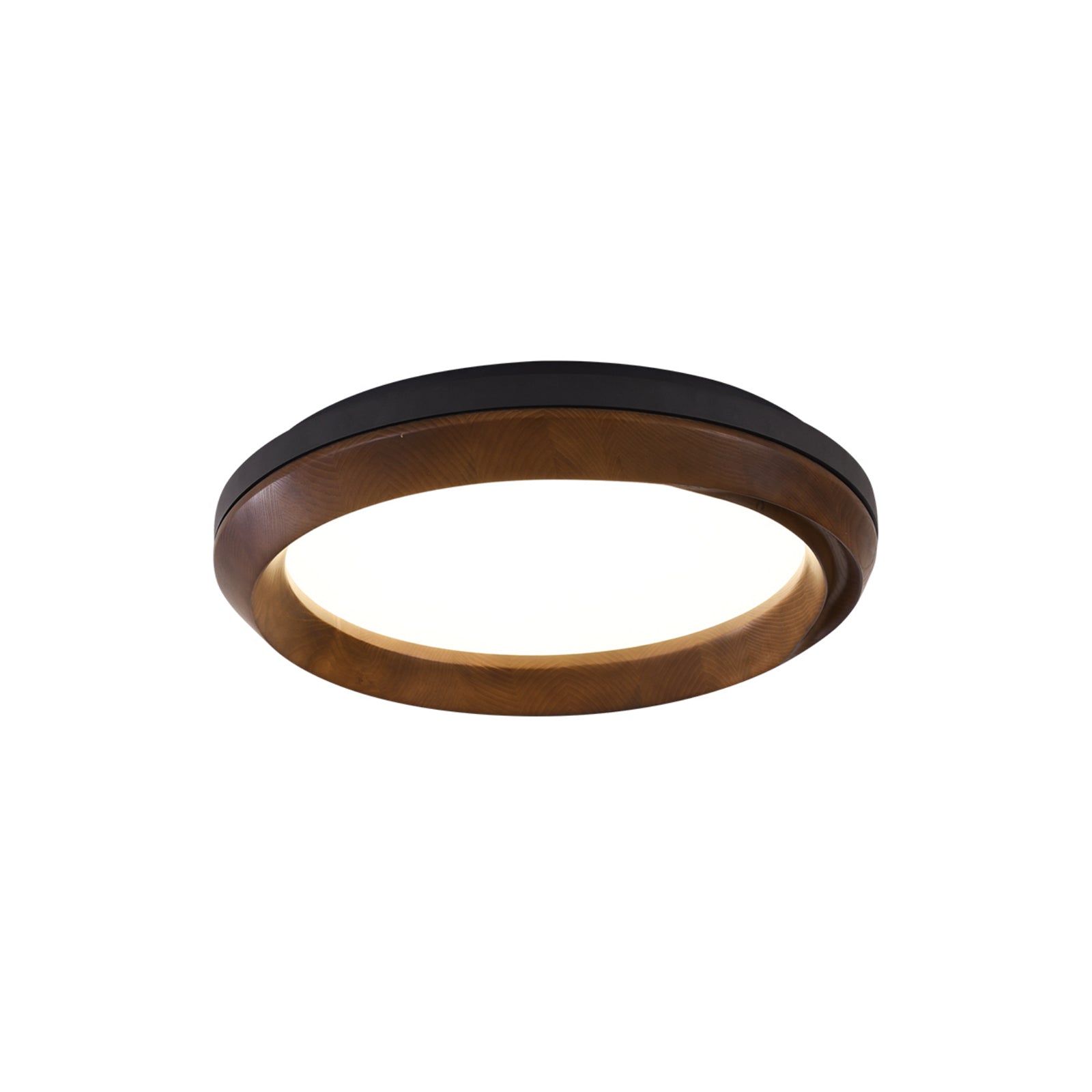 Aurdoreth Modern Minimalist Ripple Wood Ceiling Light-Neutral Decor