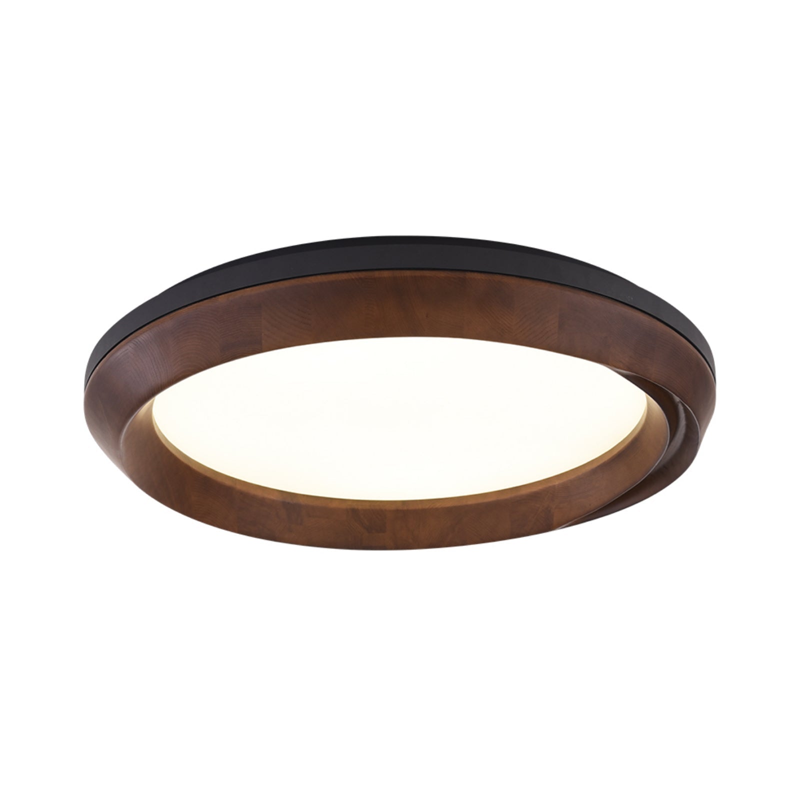 Aurdoreth Modern Minimalist Ripple Wood Ceiling Light-Neutral Decor