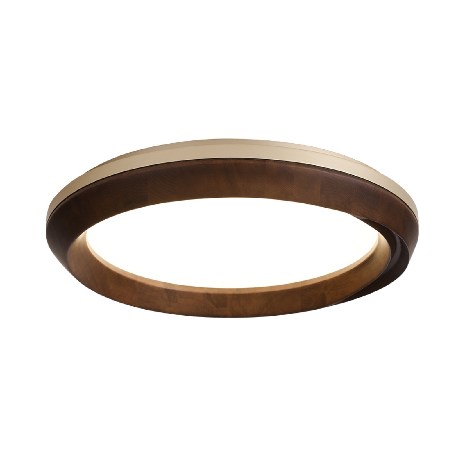 Aurdoreth Modern Minimalist Ripple Wood Ceiling Light-Neutral Decor