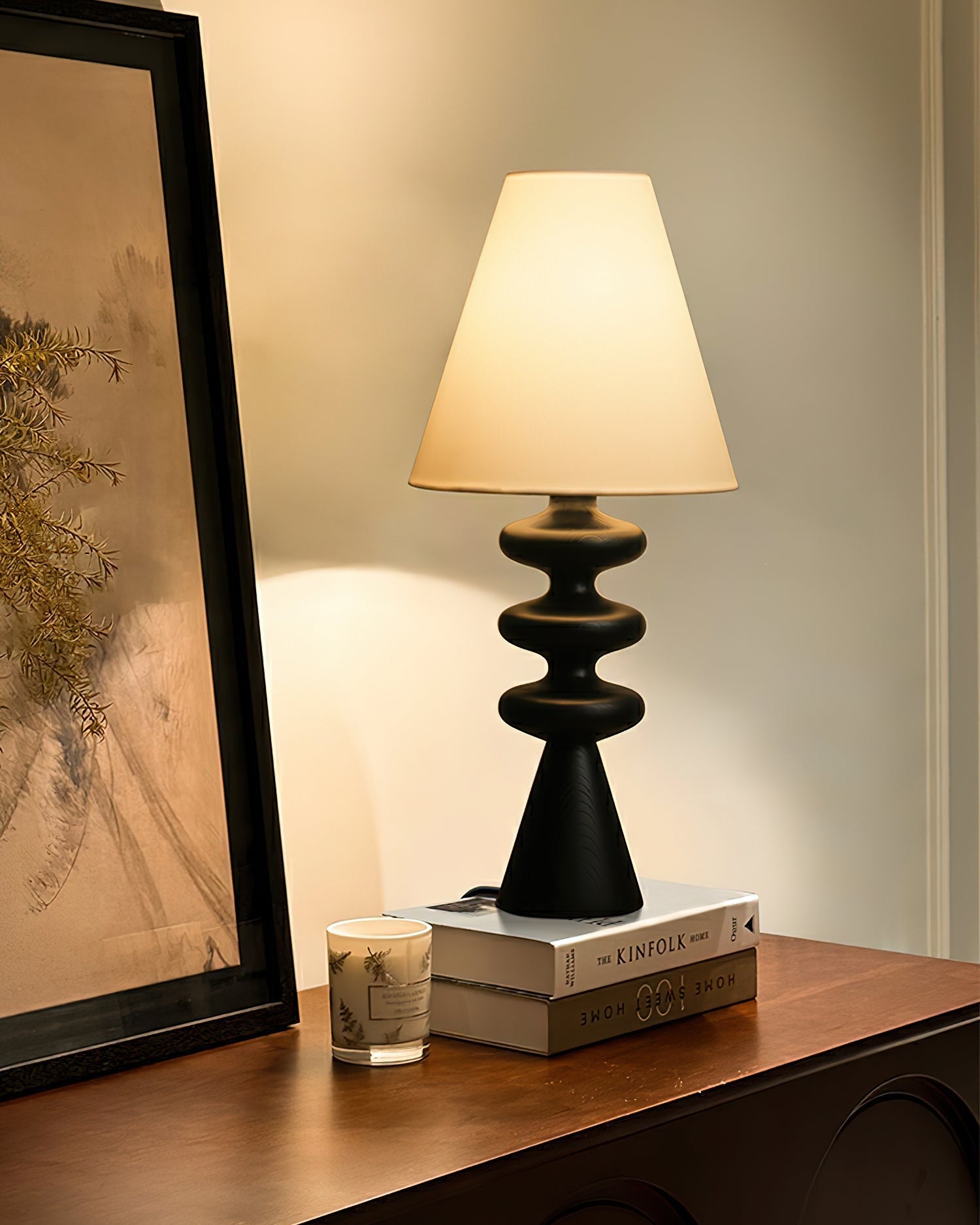 Zelms Modern Wood Table Lamp-Neutral Decor