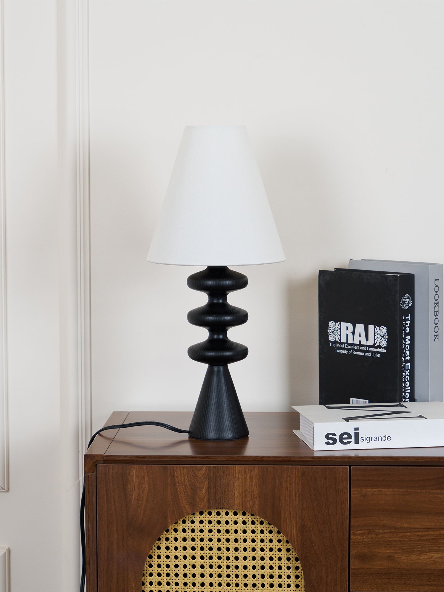 Zelms Modern Wood Table Lamp-Neutral Decor