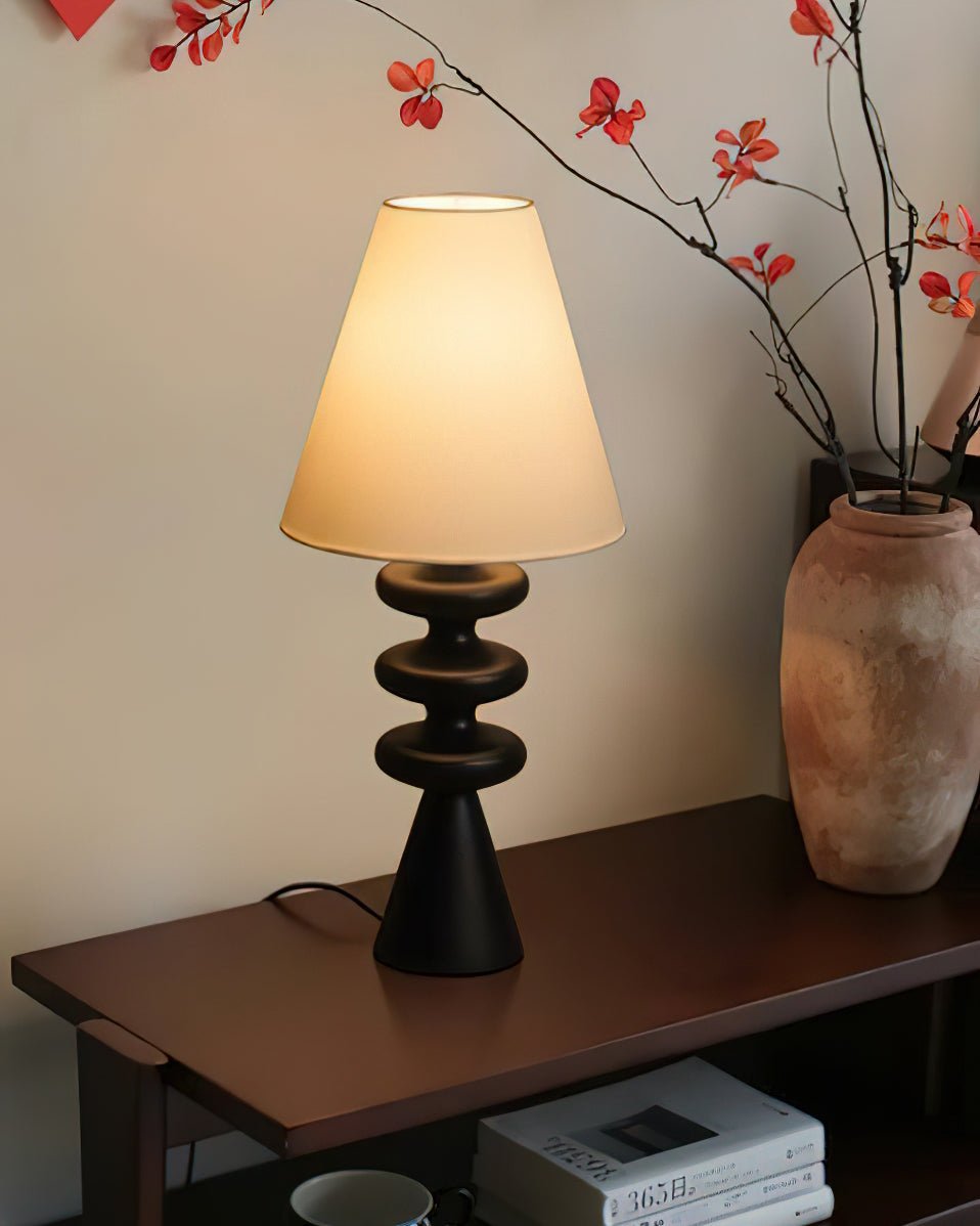 Zelms Modern Wood Table Lamp-Neutral Decor