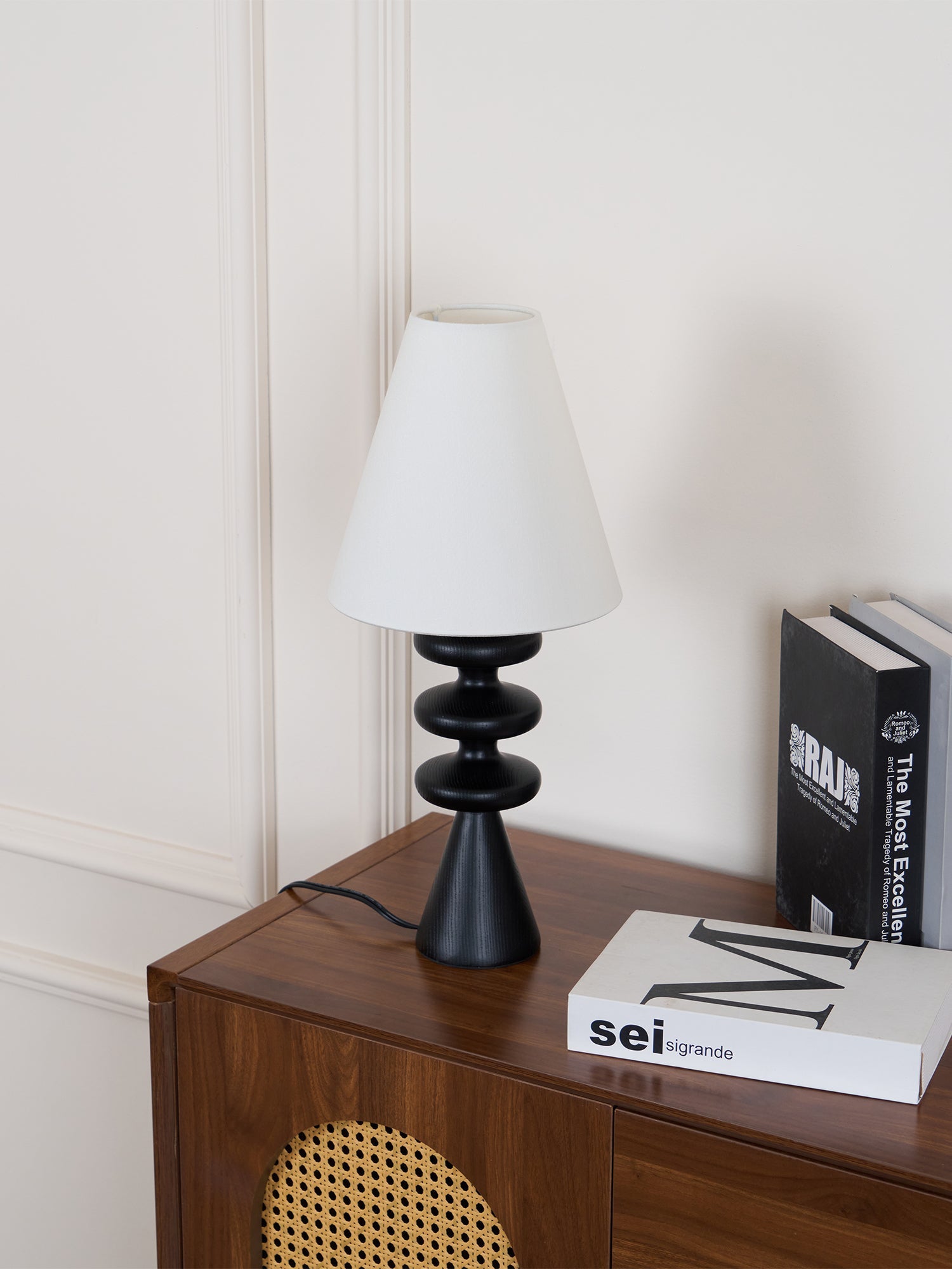 Zelms Modern Wood Table Lamp-Neutral Decor