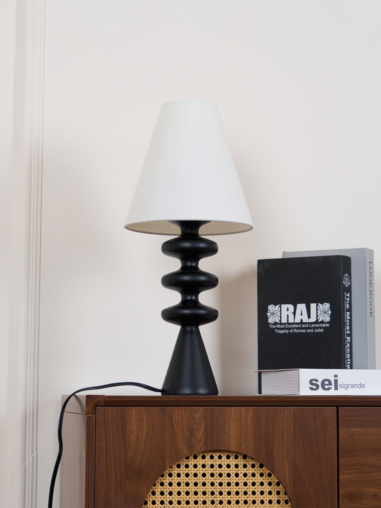 Zelms Modern Wood Table Lamp-Neutral Decor