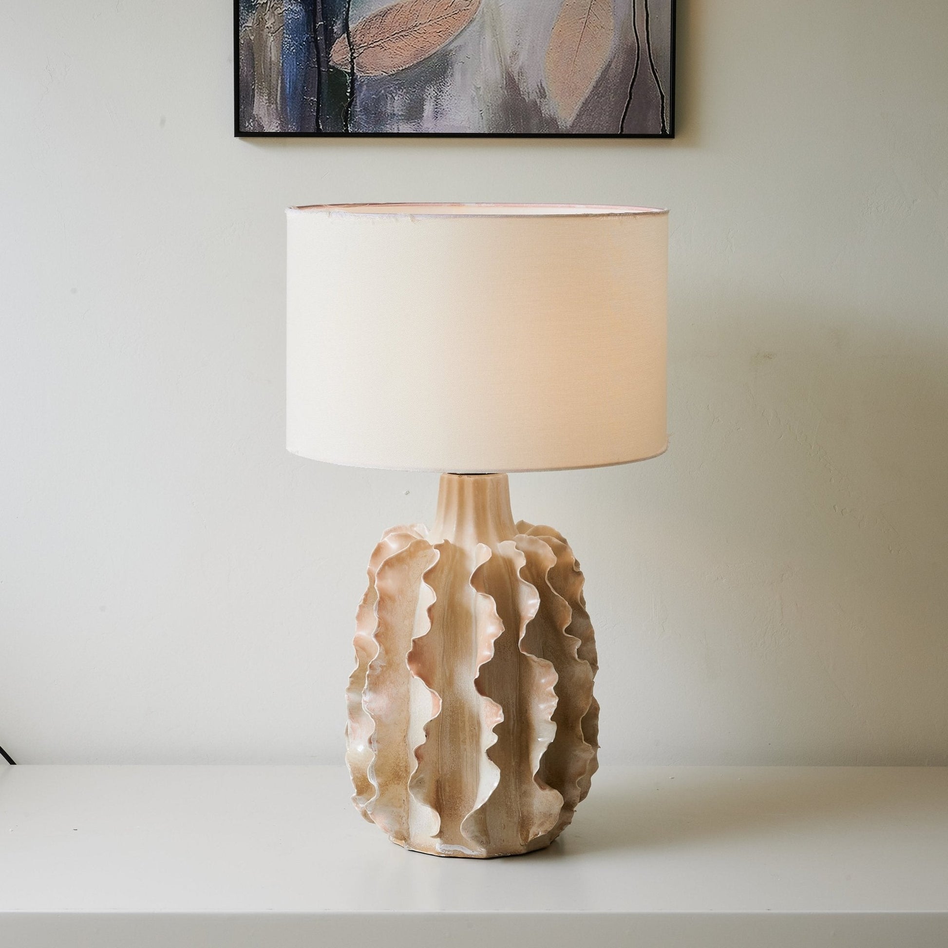 Charles Luxury Ceramics Table Lamp-Neutral Decor