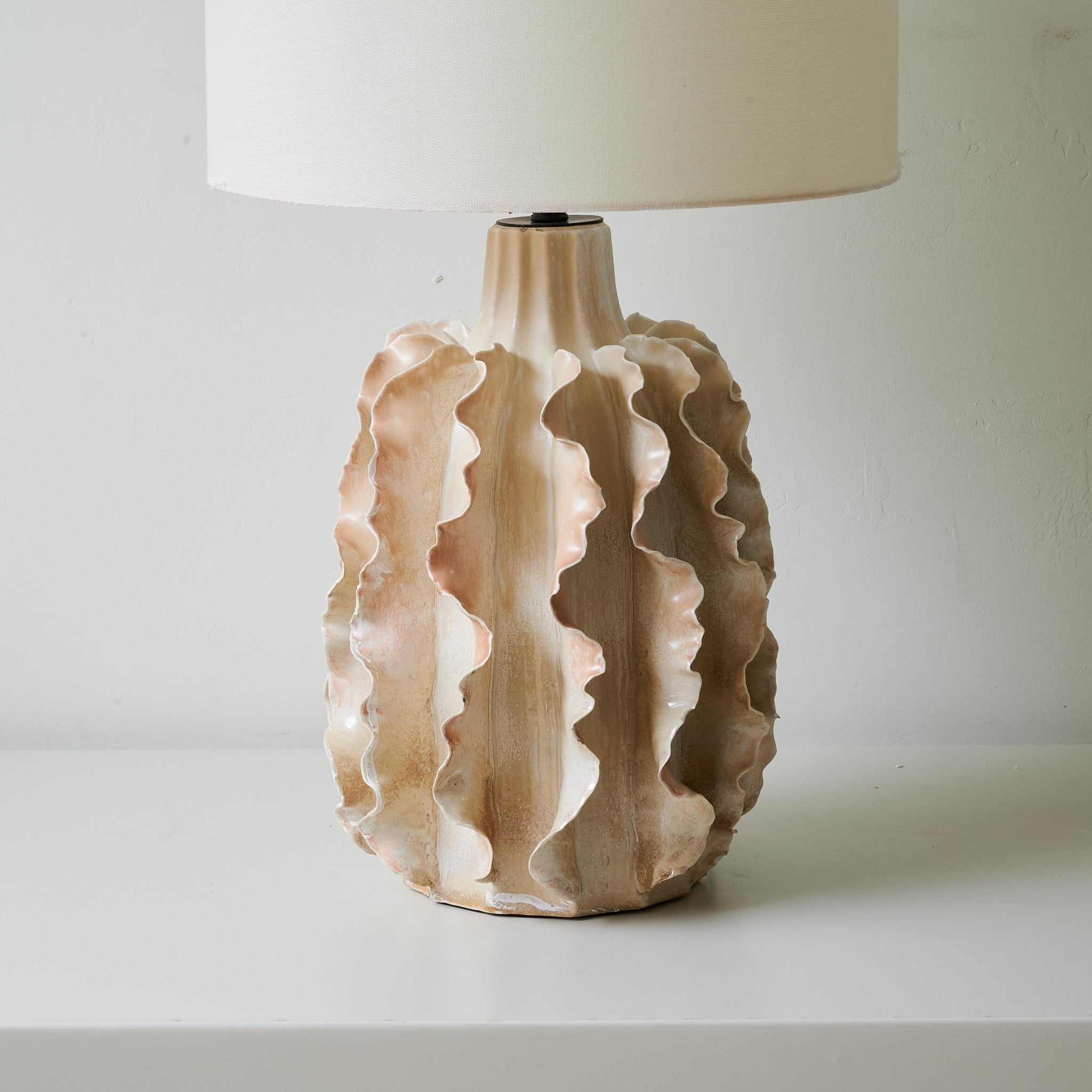 Charles Luxury Ceramics Table Lamp-Neutral Decor