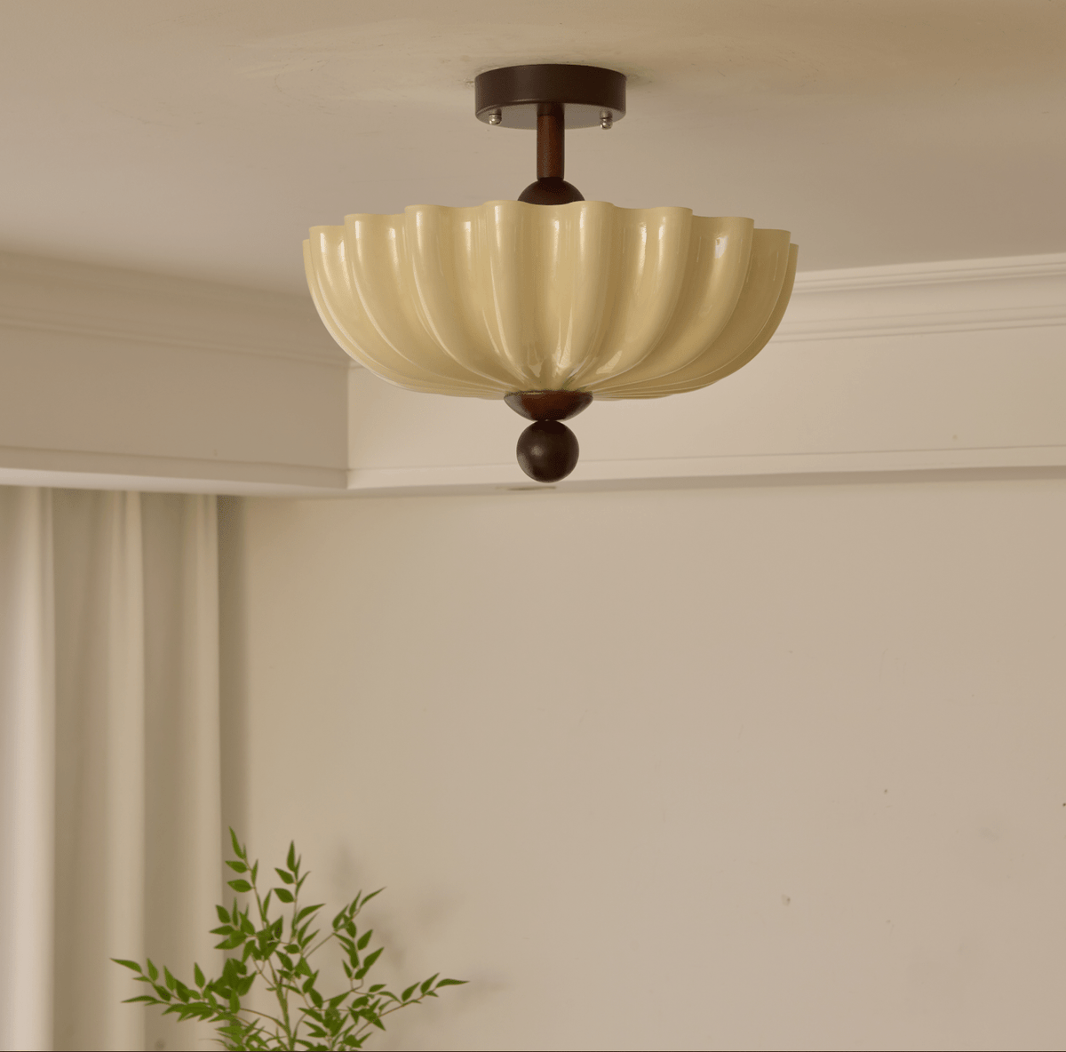 Rippling Bloom Ceiling Light-Neutral Decor