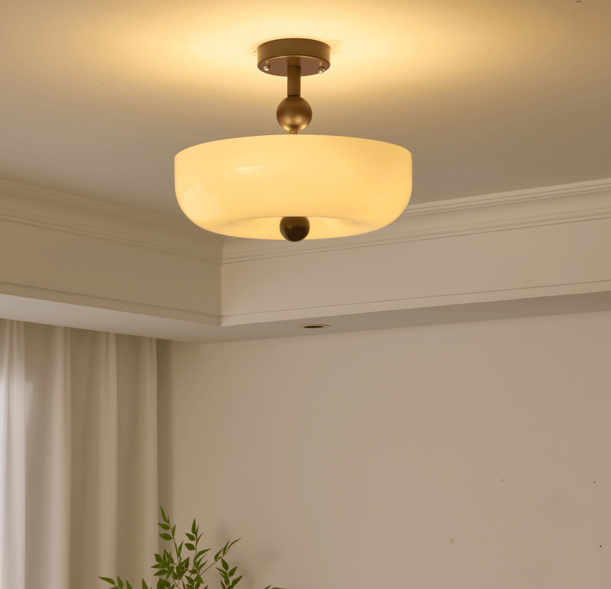 Rippling Bloom Ceiling Light-Neutral Decor