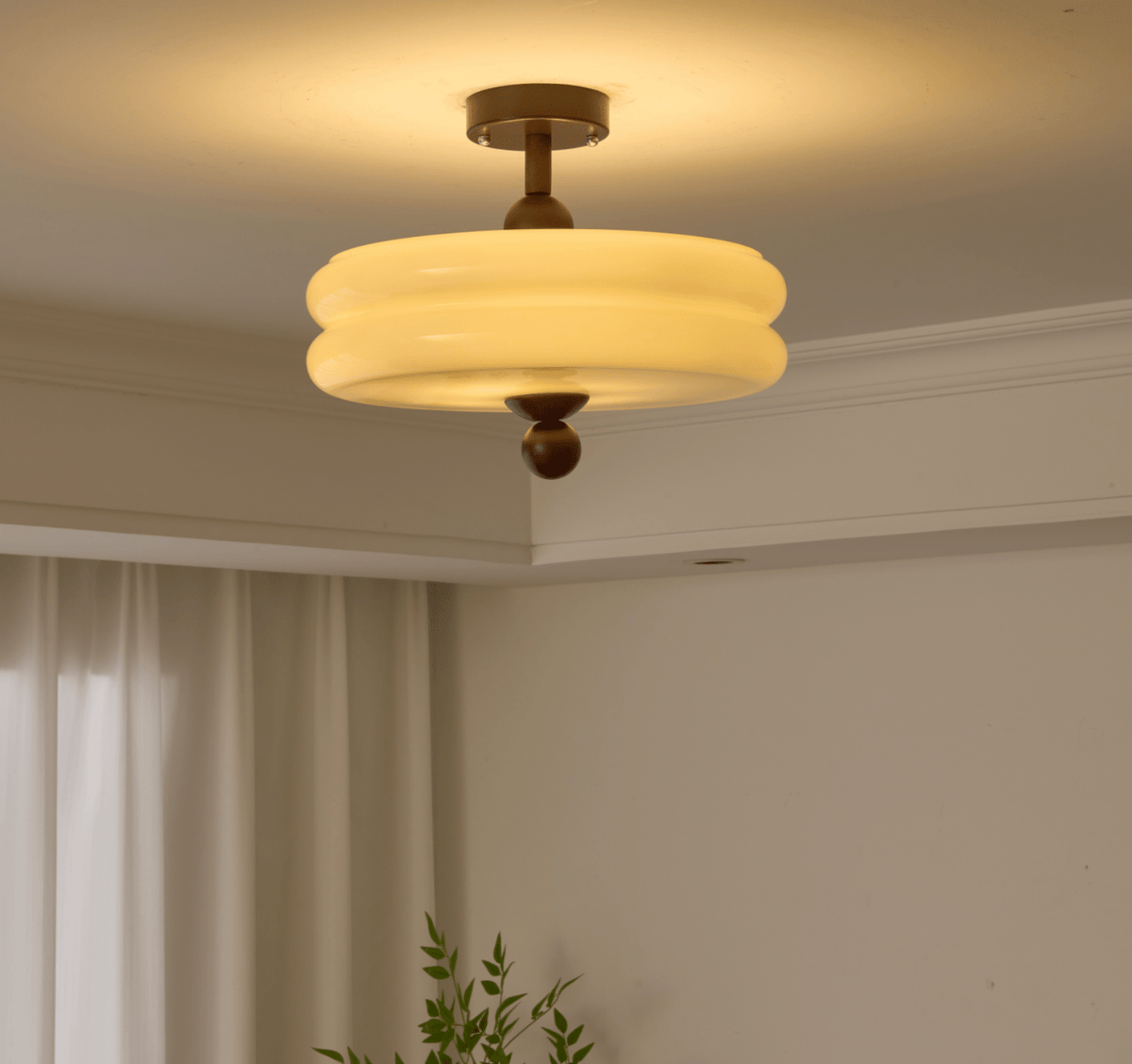Rippling Bloom Ceiling Light-Neutral Decor