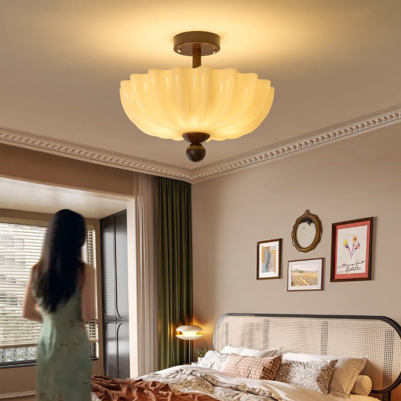 Rippling Bloom Ceiling Light-Neutral Decor