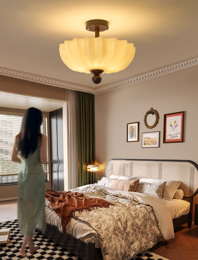 Rippling Bloom Ceiling Light-Neutral Decor