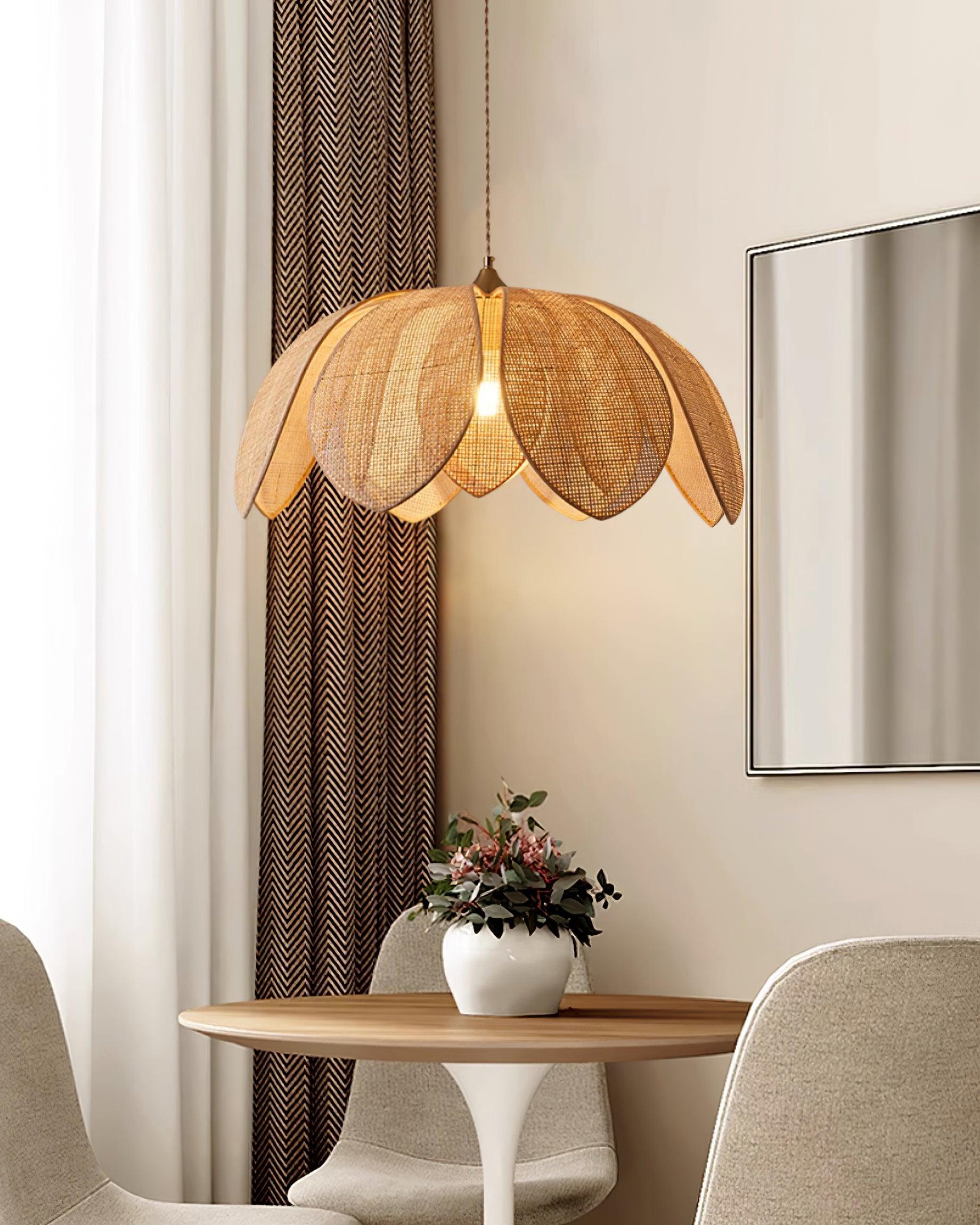 Lenora Pendant Lamp Rattan Natural-Neutral Decor