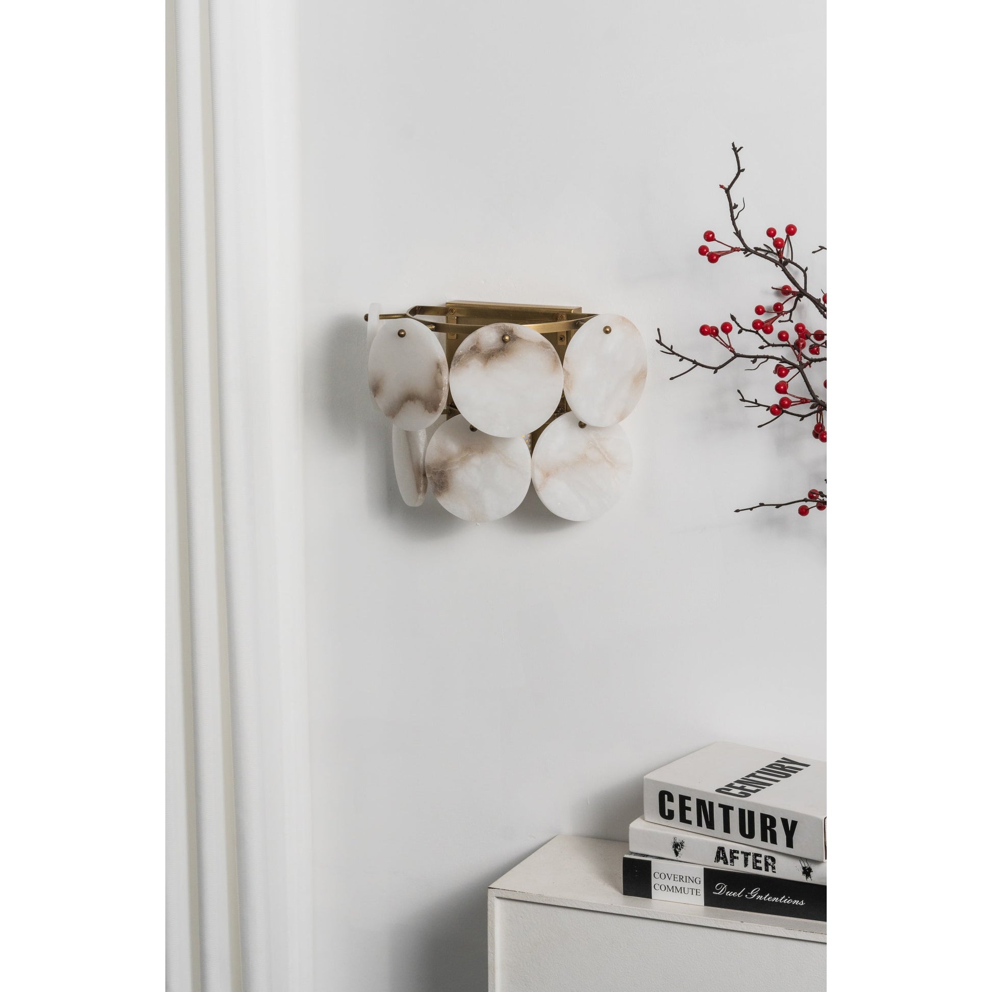 Unlit view of the wall lamp to highlight material texture.