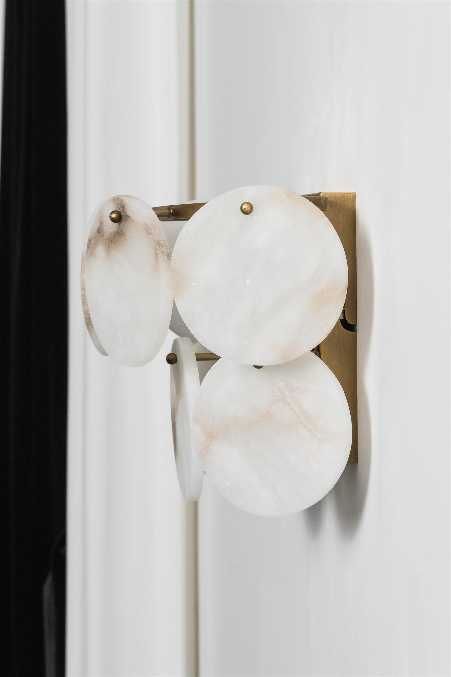 Dimensions overlay on an image of the Riviera Wall Lamp.