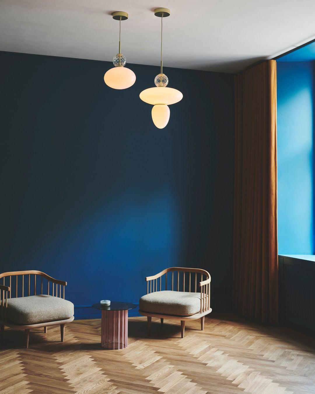Orbelin Glass and Brass Pendant Lamp