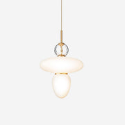 Orbelin Glass and Brass Pendant Lamp