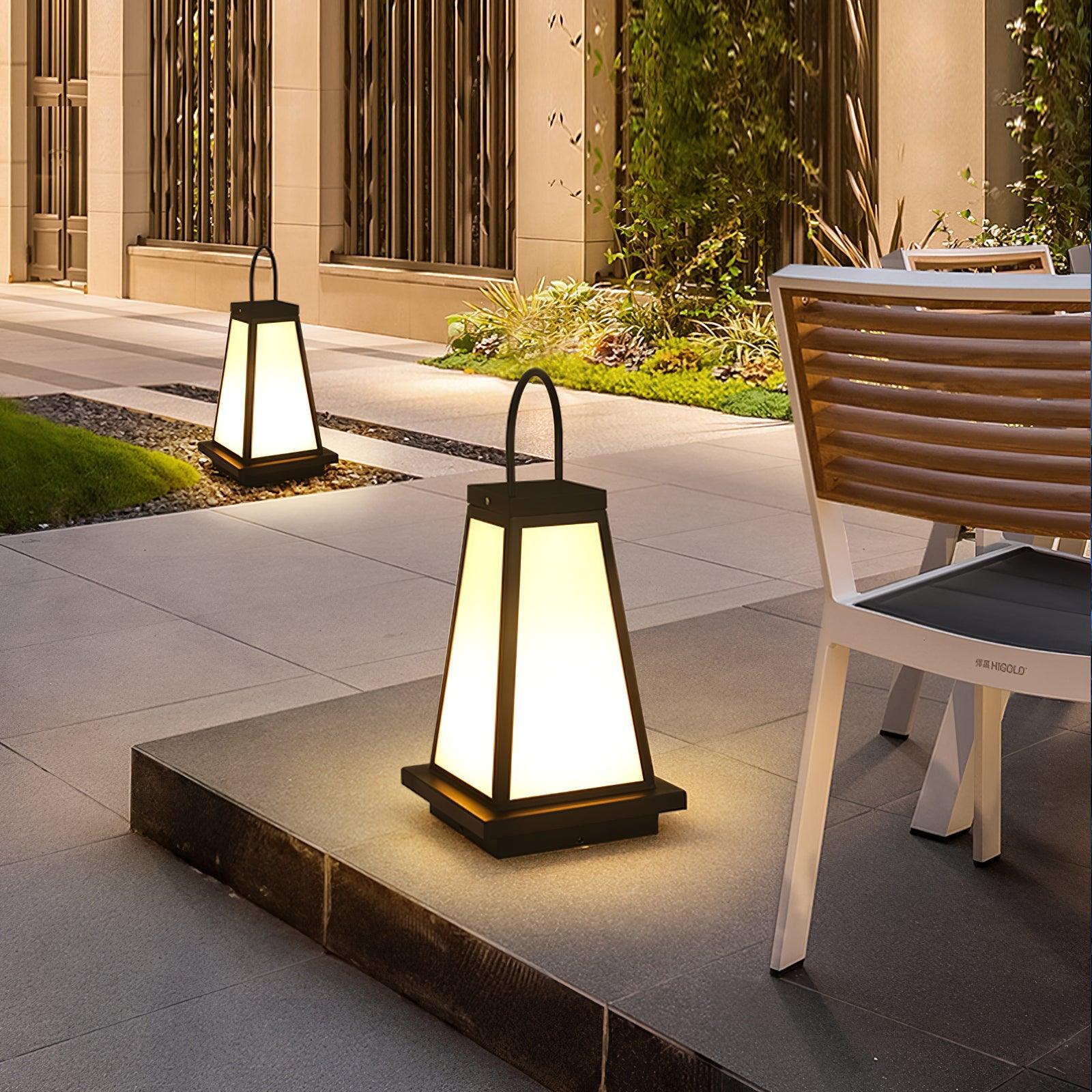 Roam Lantern Solar Outdoor Lamp-Neutral Decor