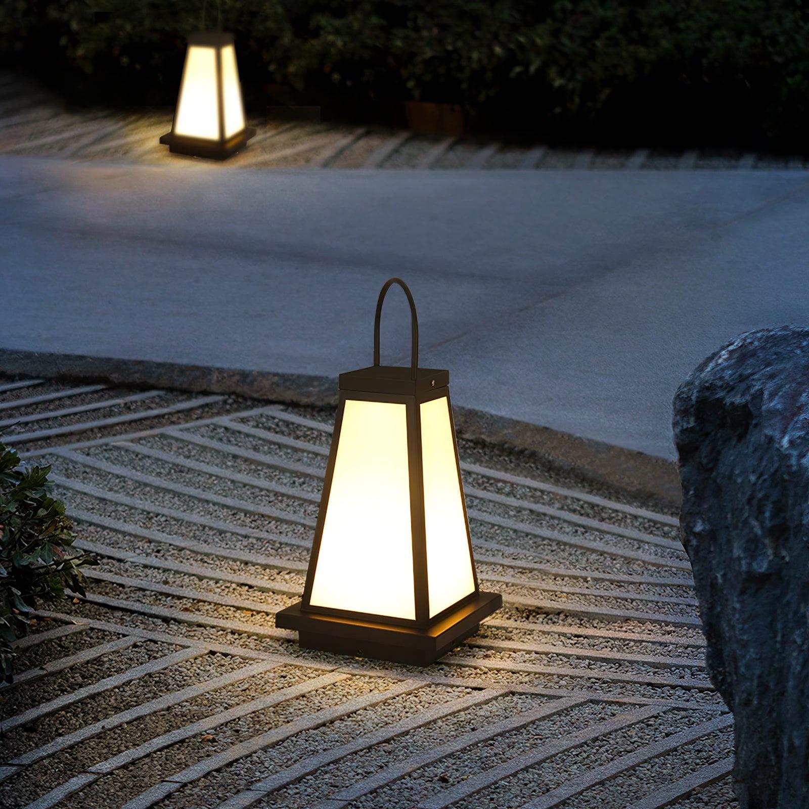 Roam Lantern Solar Outdoor Lamp-Neutral Decor