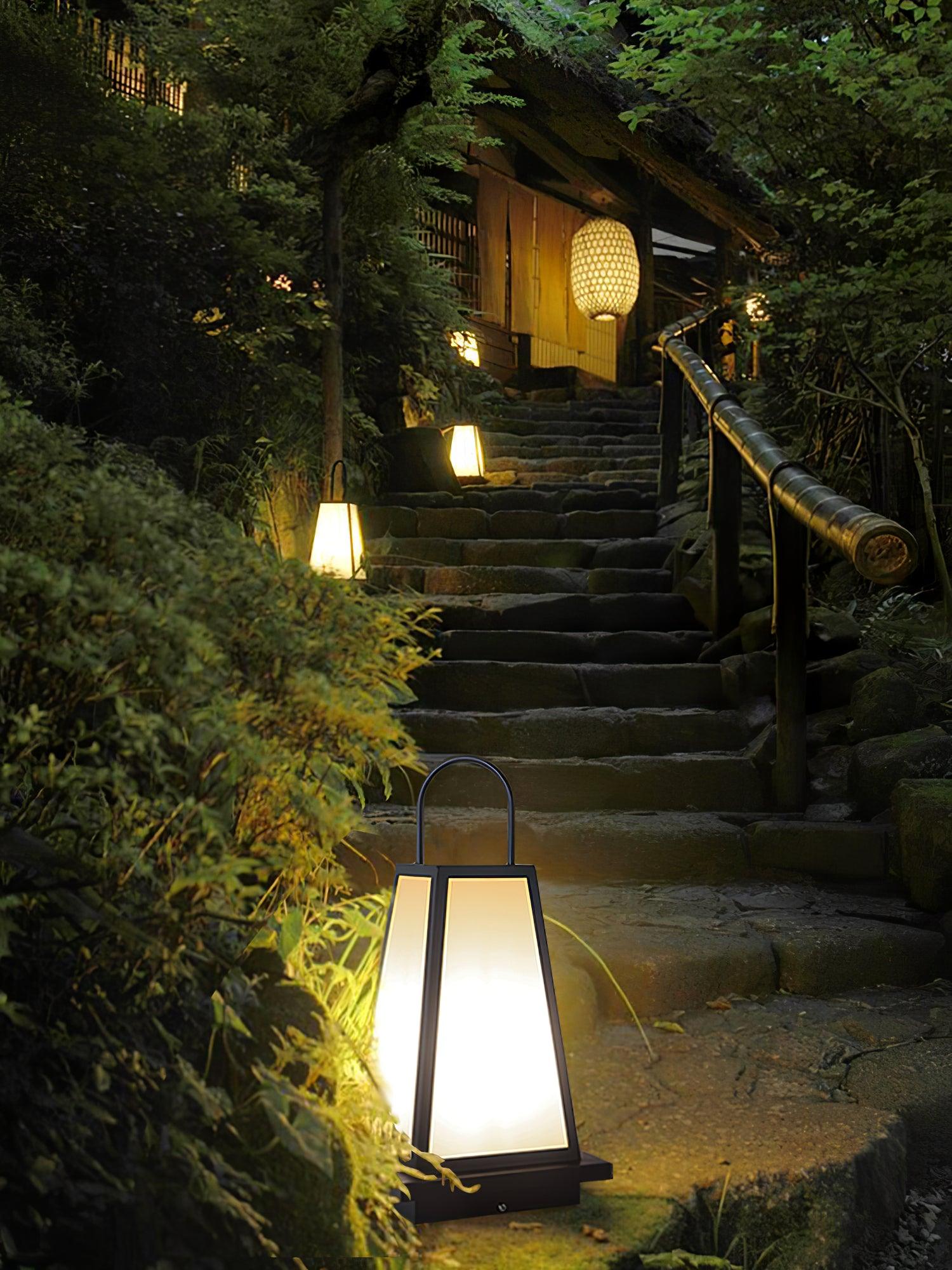 Roam Lantern Solar Outdoor Lamp-Neutral Decor